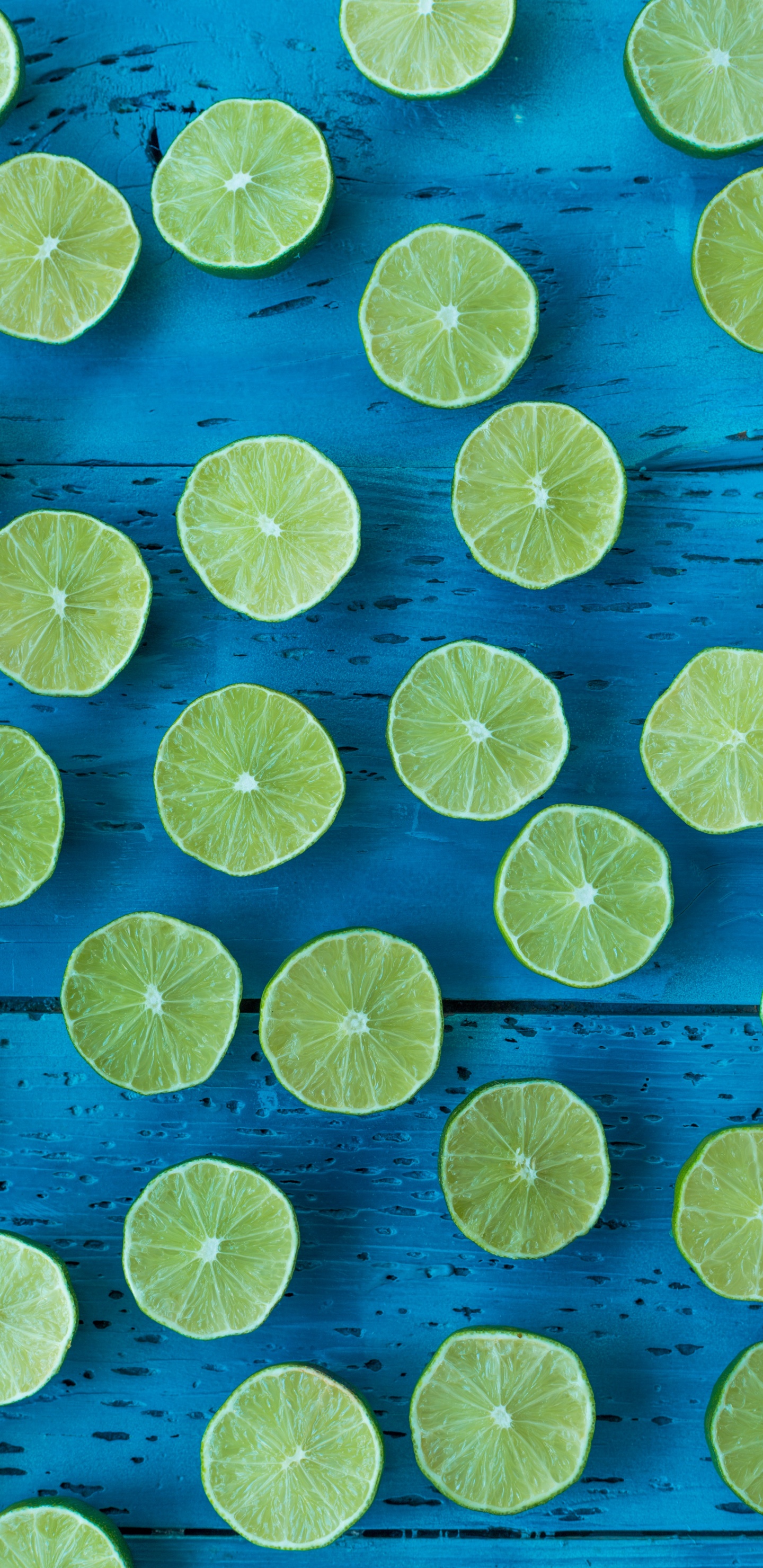 Oeuvre Florale Jaune et Bleue. Wallpaper in 1440x2960 Resolution