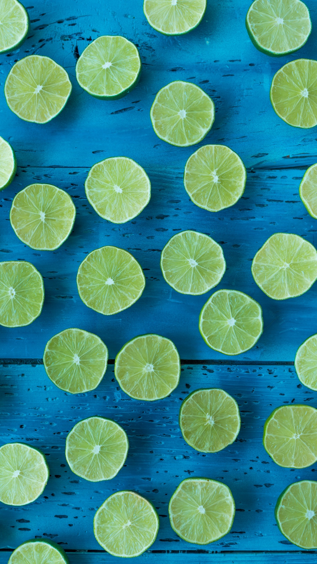 Gelbe Und Blaue Blumenkunst Floral. Wallpaper in 1080x1920 Resolution