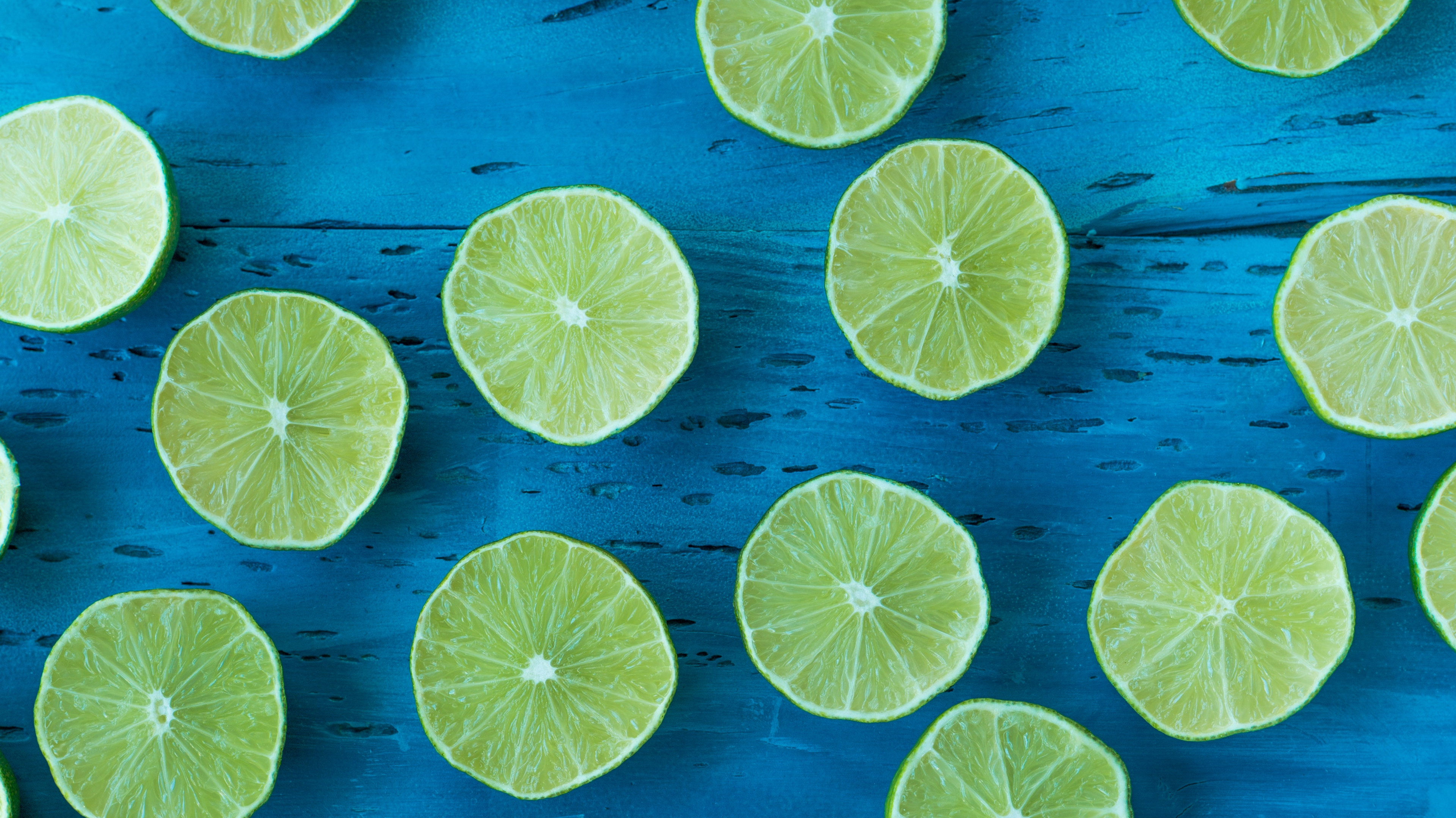 Yellow and Blue Floral Artwork. Wallpaper in 3840x2160 Resolution