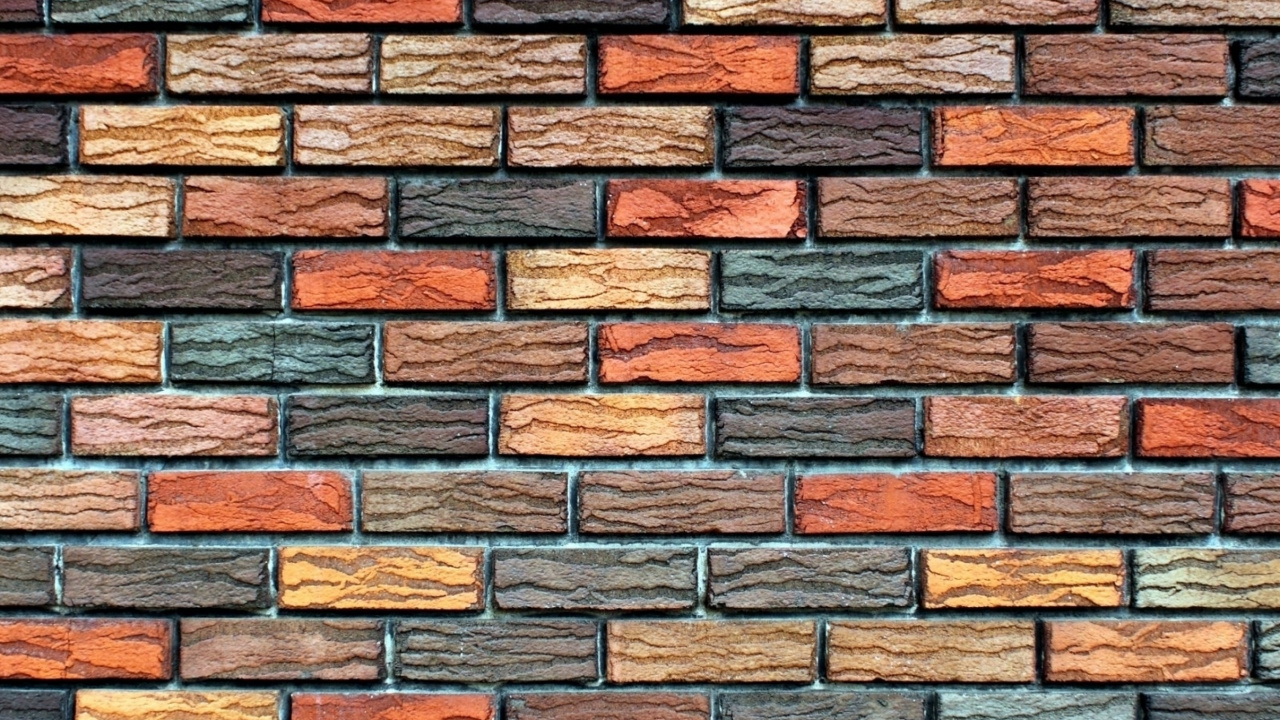 Pared de Ladrillo Marrón y Negro. Wallpaper in 1280x720 Resolution