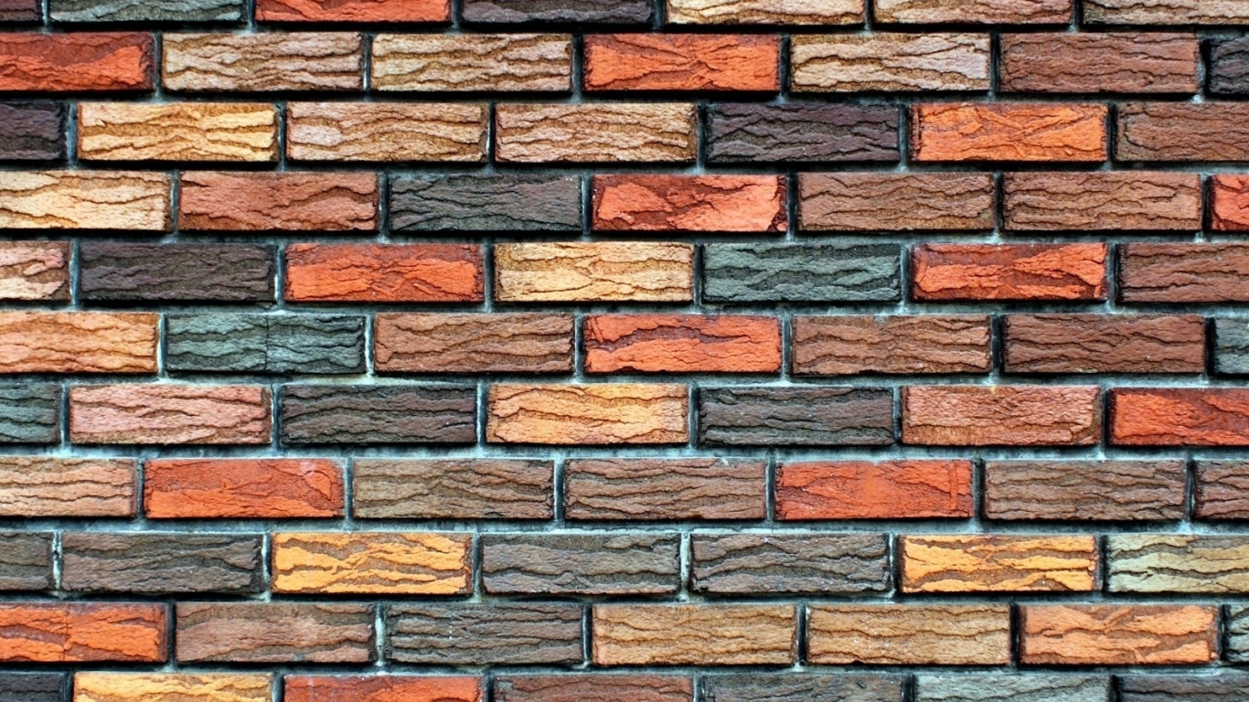 Braune Und Schwarze Mauer. Wallpaper in 1366x768 Resolution