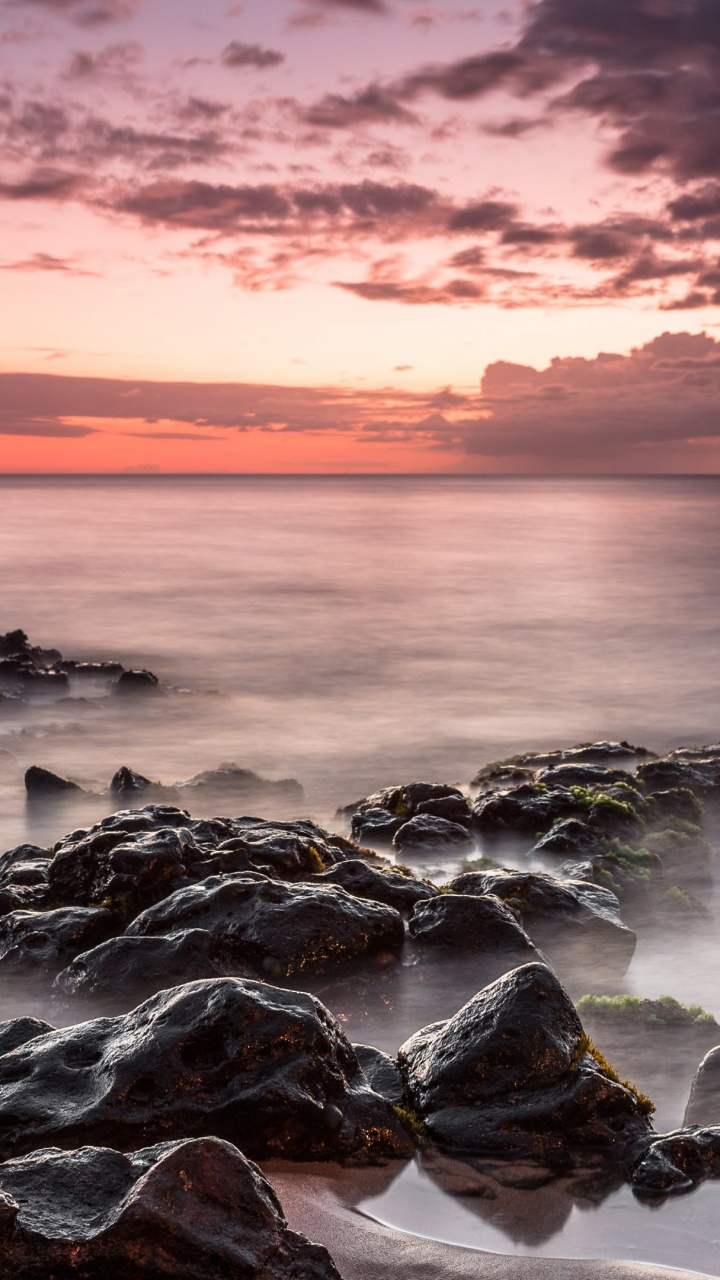 大海, 岸边, 海洋, 地平线, 海岸 壁纸 720x1280 允许