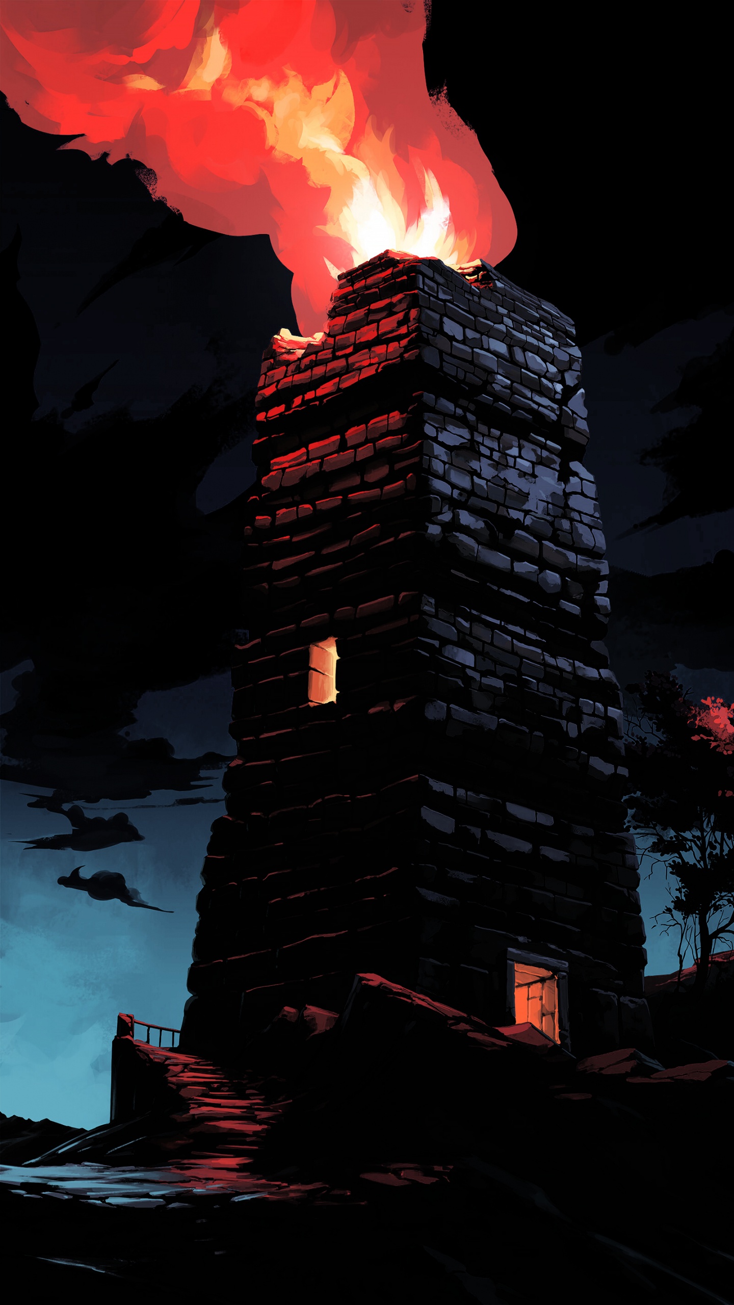 Red, Heat, Fire, Carmine, Flame. Wallpaper in 1440x2560 Resolution