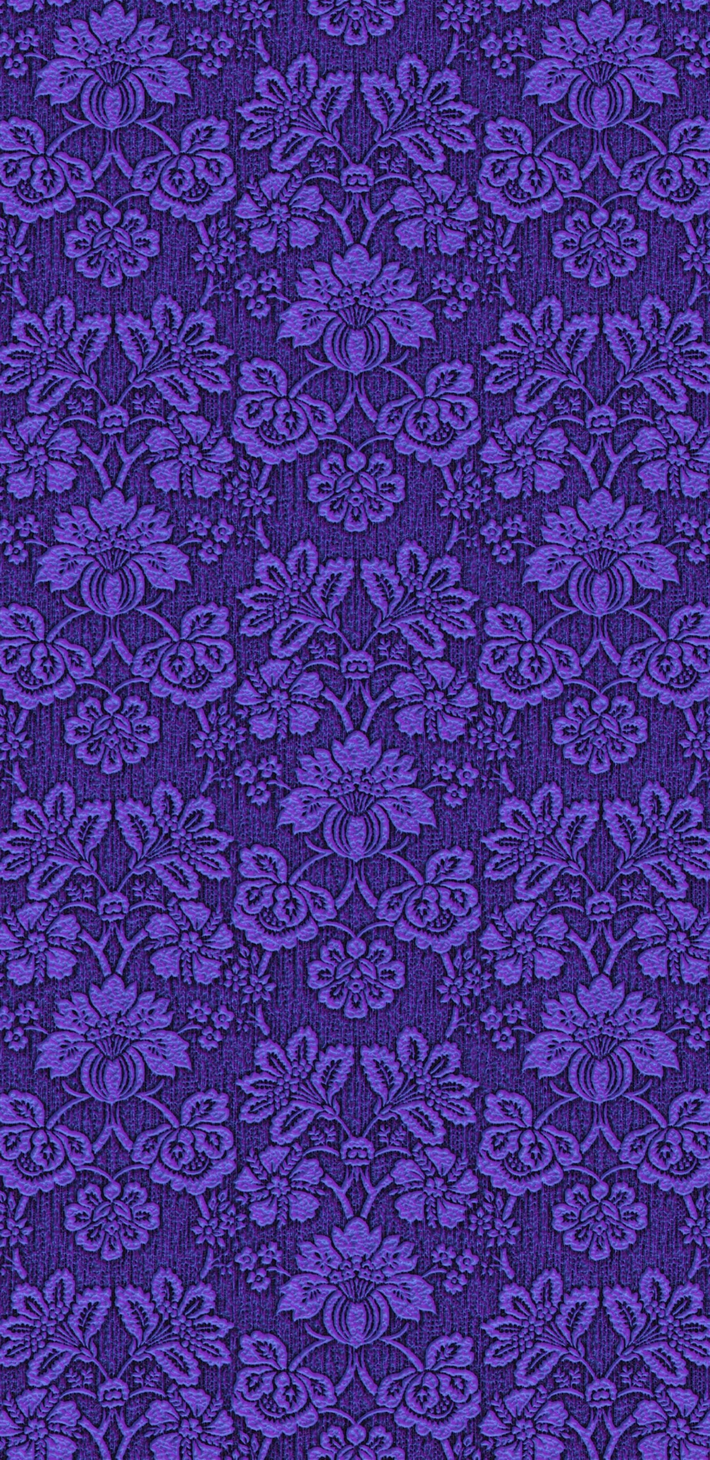 Textil Floral Verde y Blanco. Wallpaper in 1440x2960 Resolution