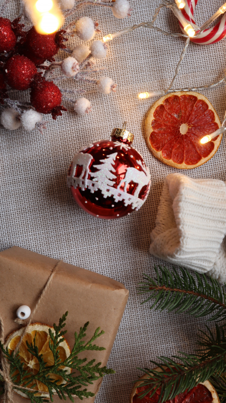 Ornement de Noël, Android, Rangpur, Textile, Tangelos. Wallpaper in 750x1334 Resolution