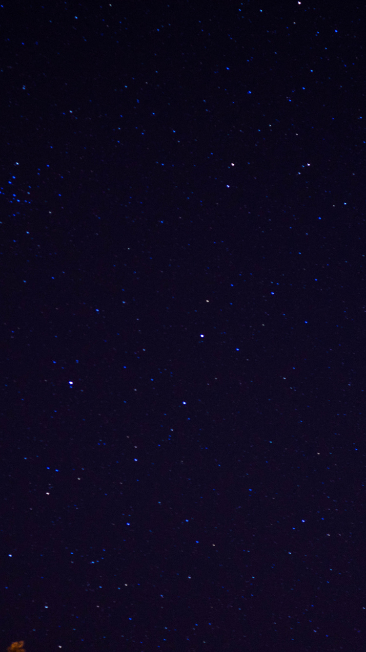 Étoiles Dans le Ciel Pendant la Nuit. Wallpaper in 750x1334 Resolution