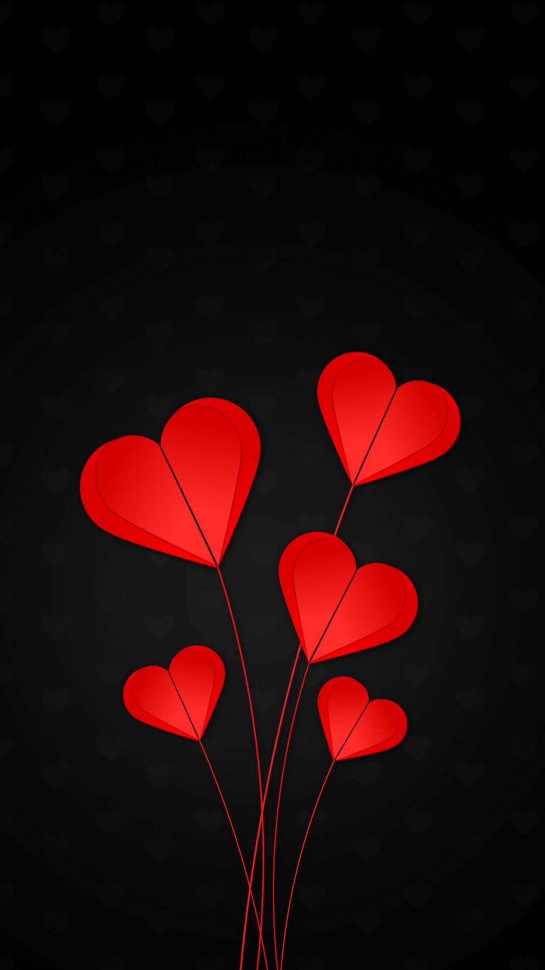 Cœur, Red, Pétale, Amour, le Jour de Valentines. Wallpaper in 1080x1920 Resolution