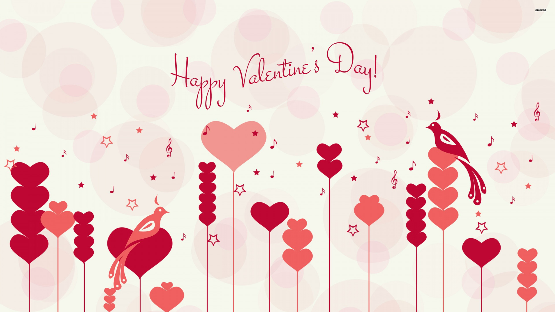 Valentines Tag, Herzen, Pink, Liebe, Illustration. Wallpaper in 1920x1080 Resolution