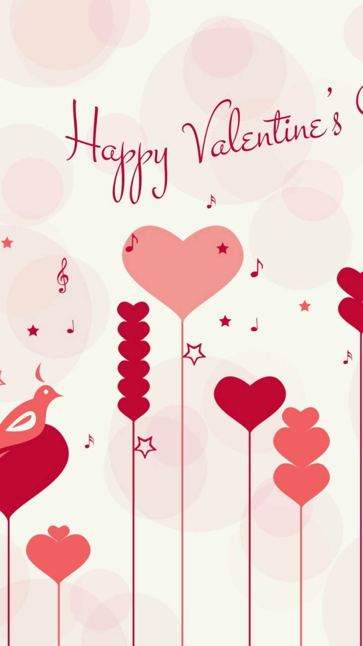 le Jour de Valentines, Cœur, Pink, Amour, Illustration. Wallpaper in 720x1280 Resolution