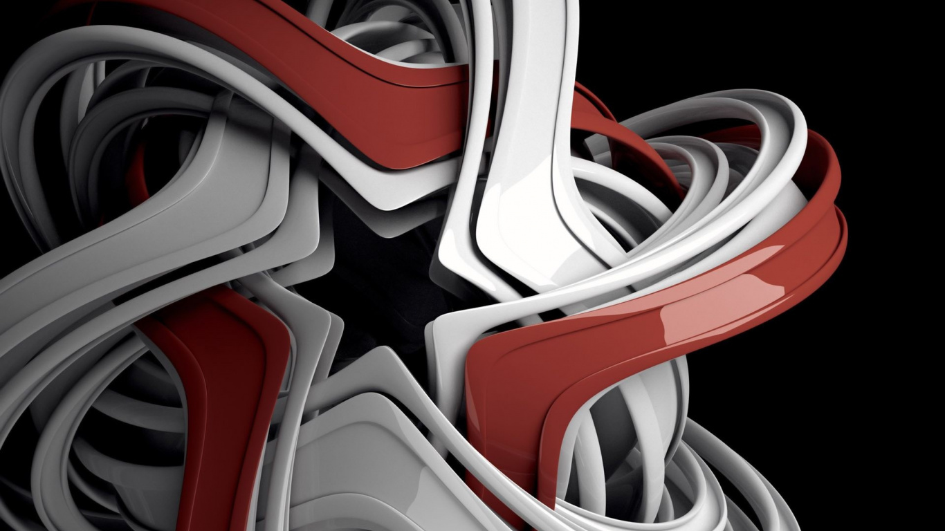 Sillas de Plastico Blancas y Rojas. Wallpaper in 1366x768 Resolution