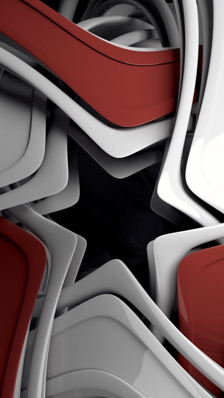Weiße Und Rote Plastikstühle. Wallpaper in 720x1280 Resolution