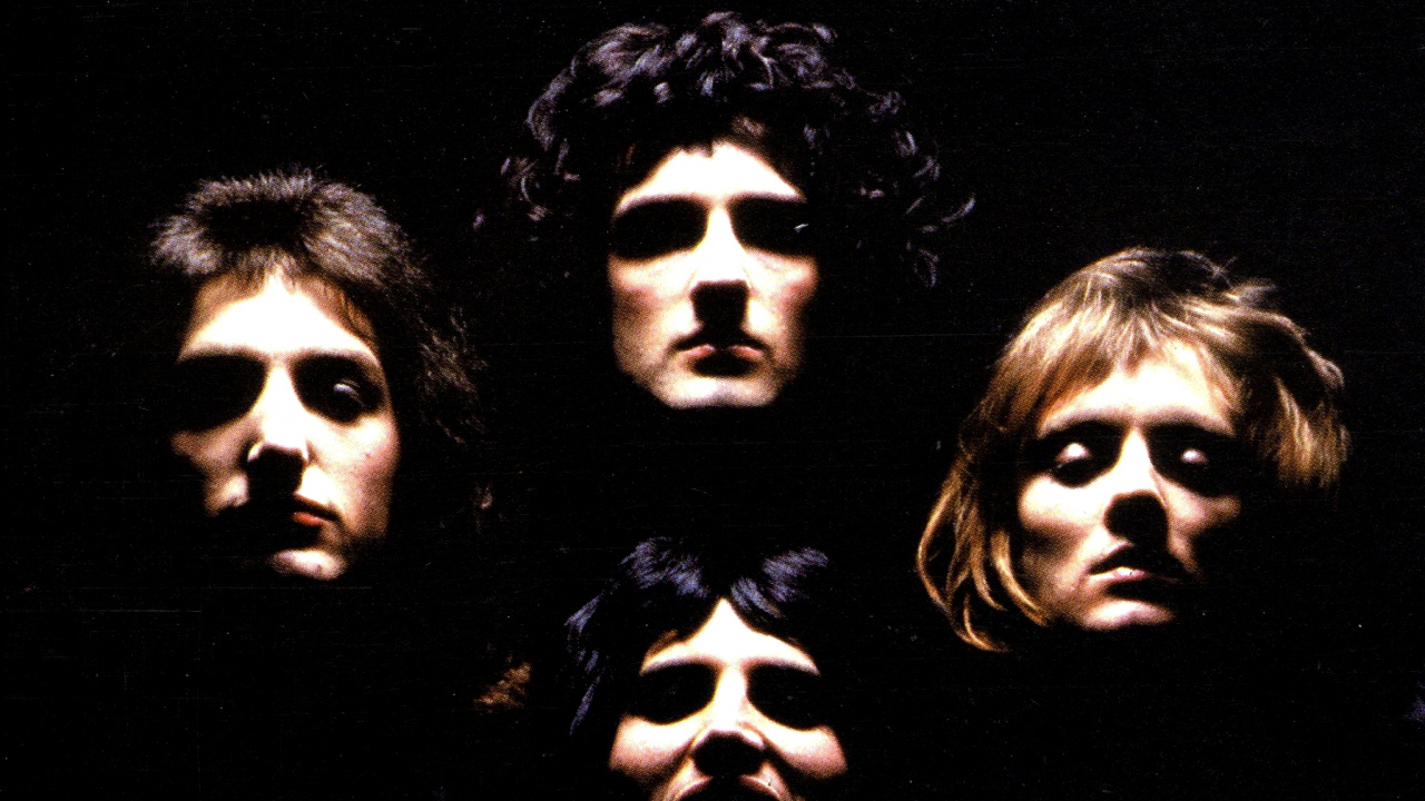 Freddie Mercury, Queen, Bohemian Rhapsody, Brian May, Roger Meddows Taylor. Wallpaper in 1280x720 Resolution