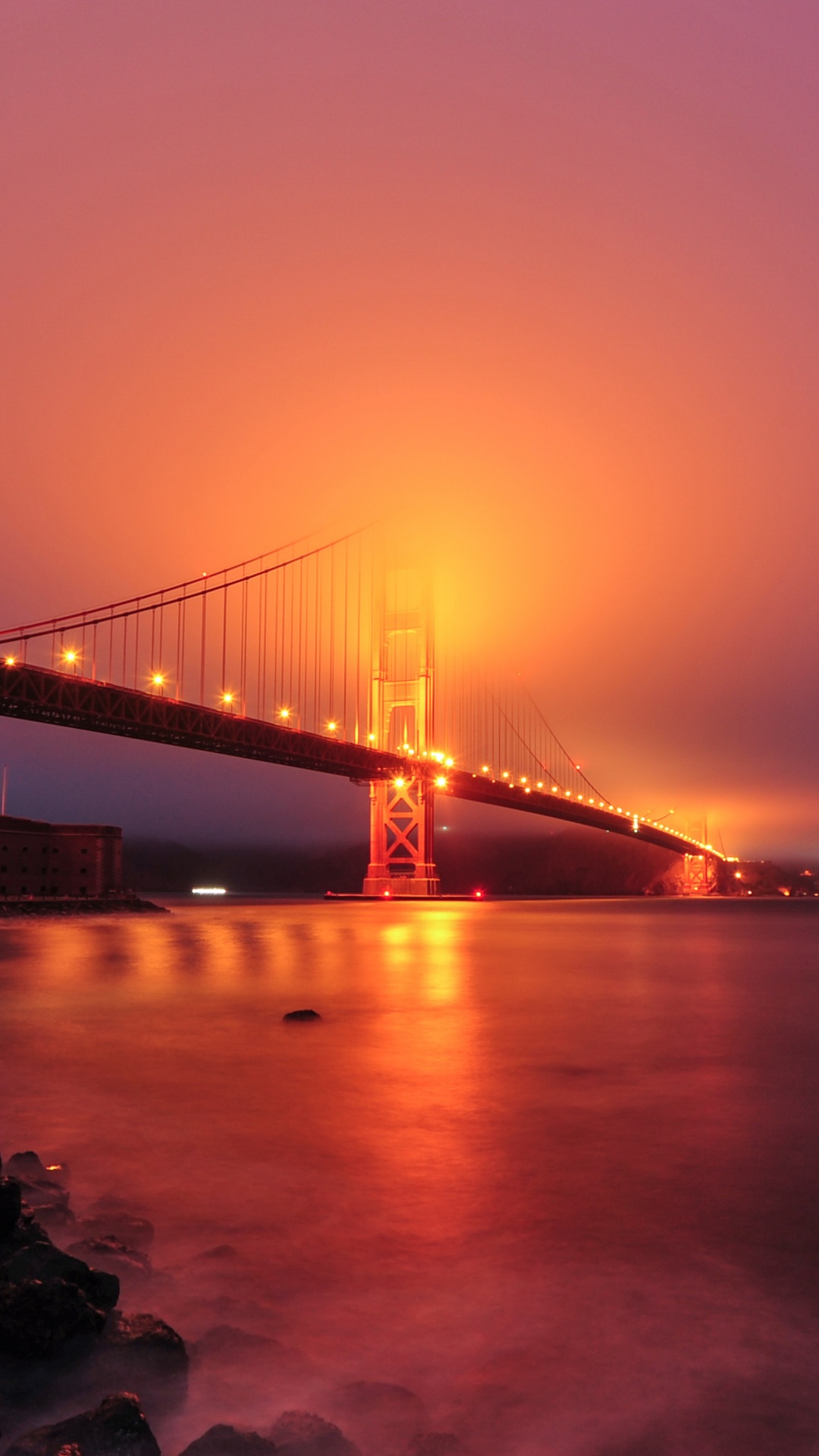 Pont du Golden Gate San Francisco Californie. Wallpaper in 1080x1920 Resolution