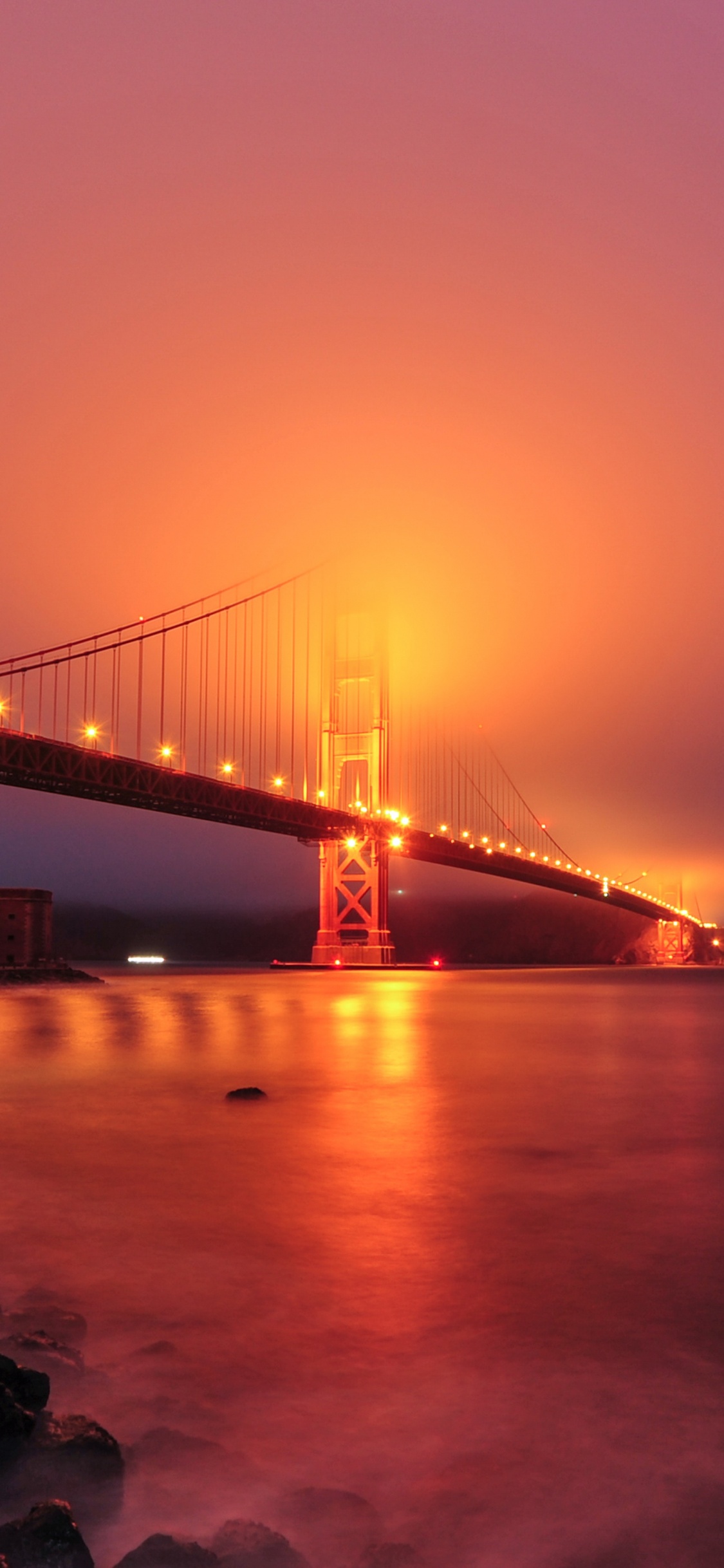 Pont du Golden Gate San Francisco Californie. Wallpaper in 1125x2436 Resolution