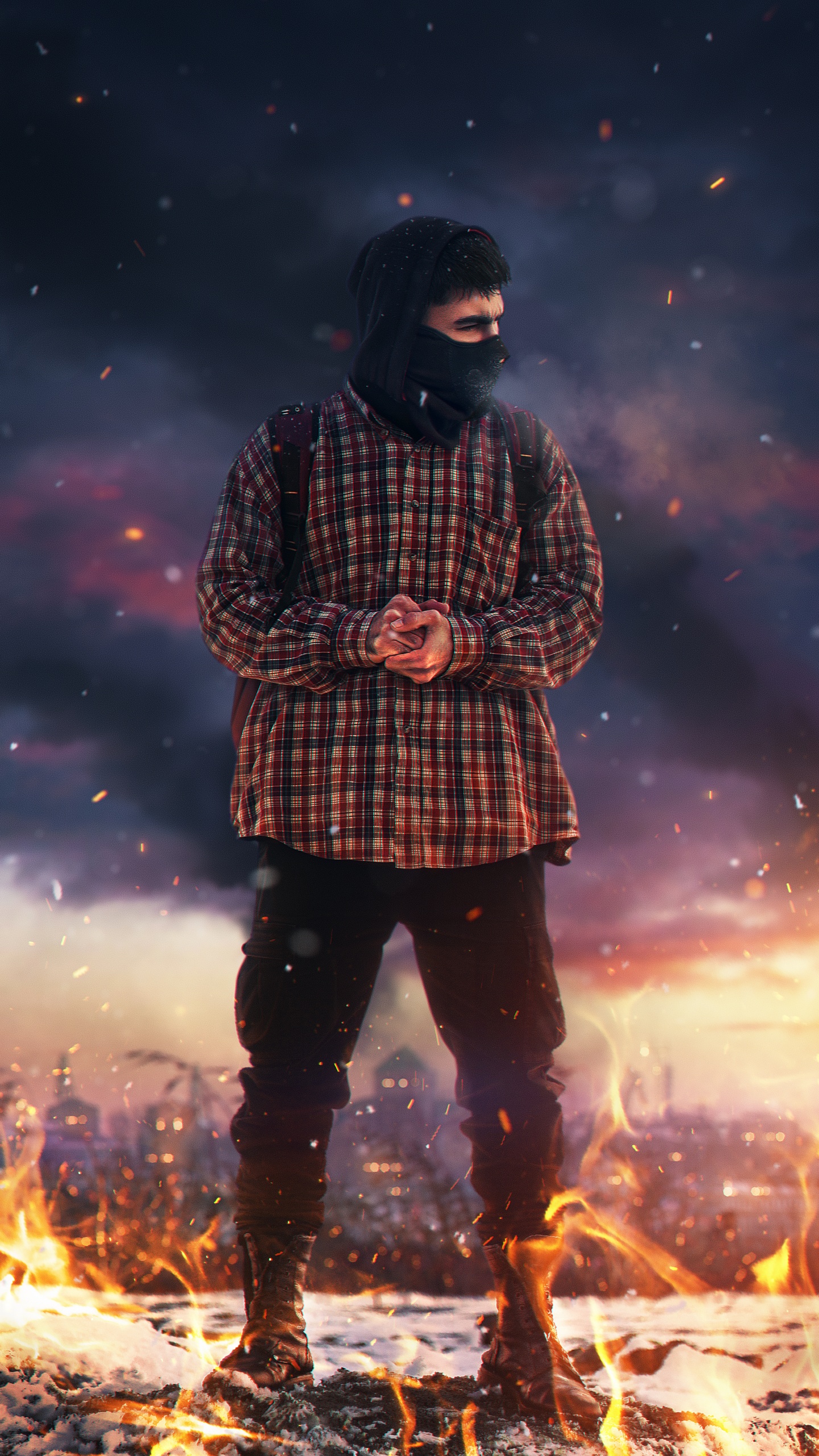 Wisgoon - Social Network, Human, Tartan, Standing, People in Nature. Wallpaper in 1440x2560 Resolution