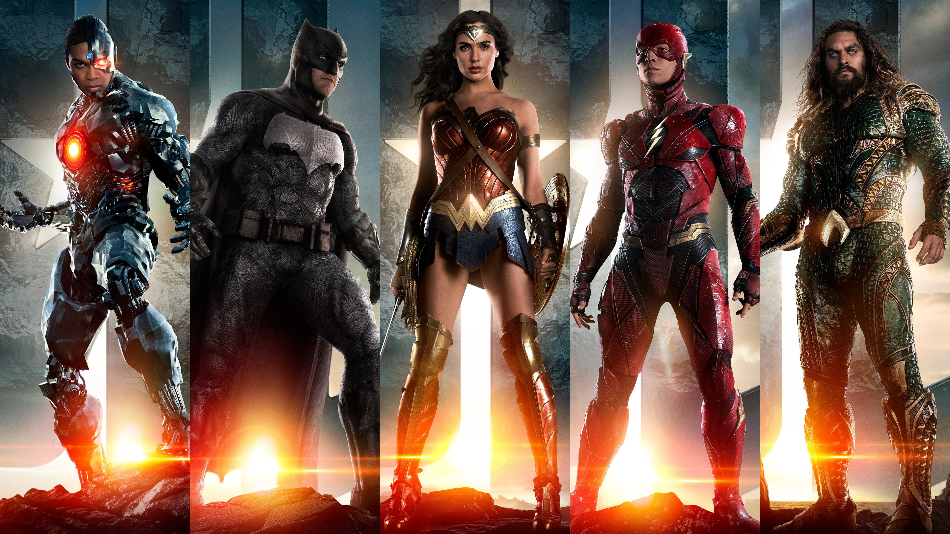 正义联盟, 蝙蝠侠, Dc漫画, 超级英雄, 动作片 壁纸 3840x2160 允许