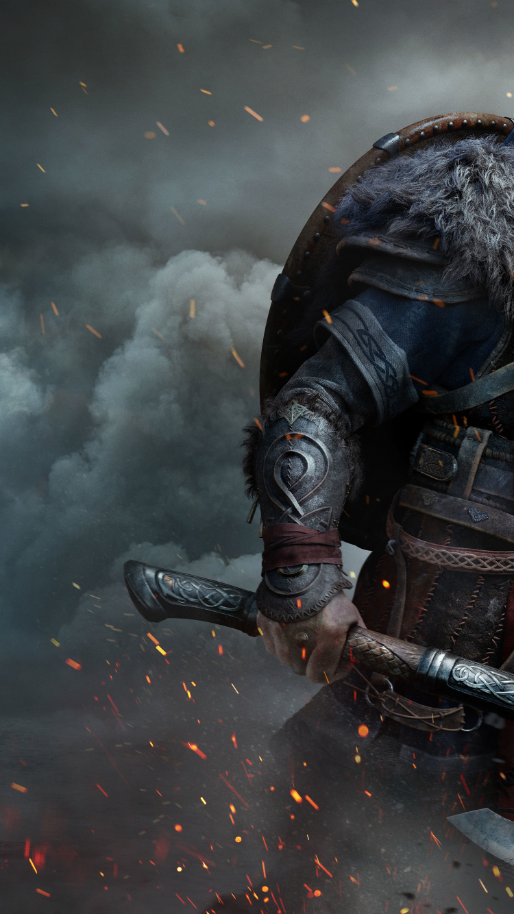 Assassins Creed Valhalla, Assassins Creed, el Arte de Los Asesinos Credo Valhalla, Ubisoft, Playstation 5. Wallpaper in 750x1334 Resolution