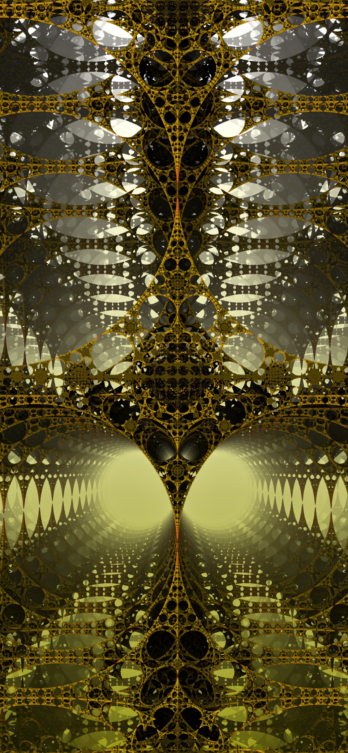 阳光, 森林, 反射, 对称, 黄色的 壁纸 1125x2436 允许