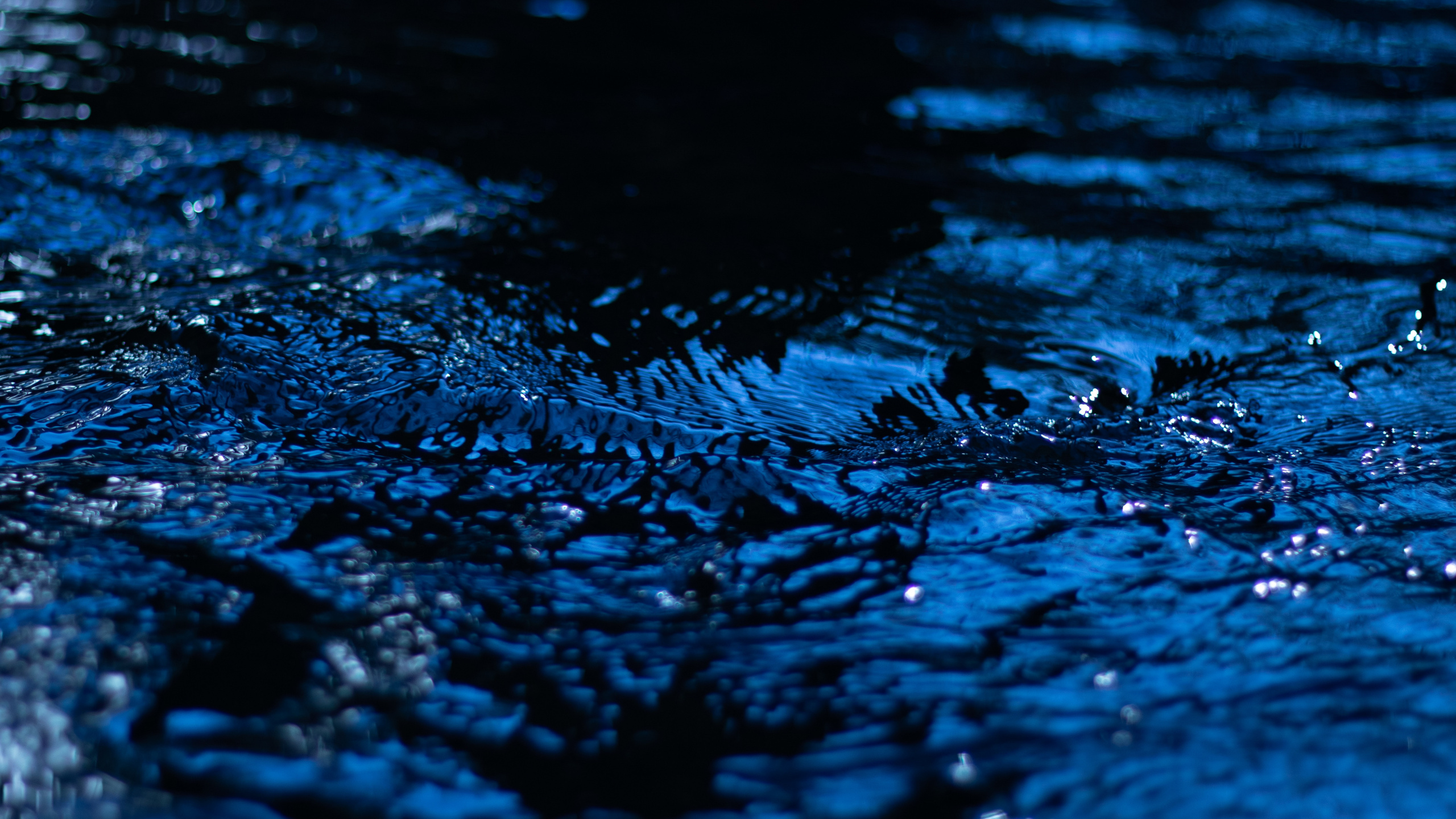 Gouttes D'eau Sur le Plan D'eau. Wallpaper in 2560x1440 Resolution