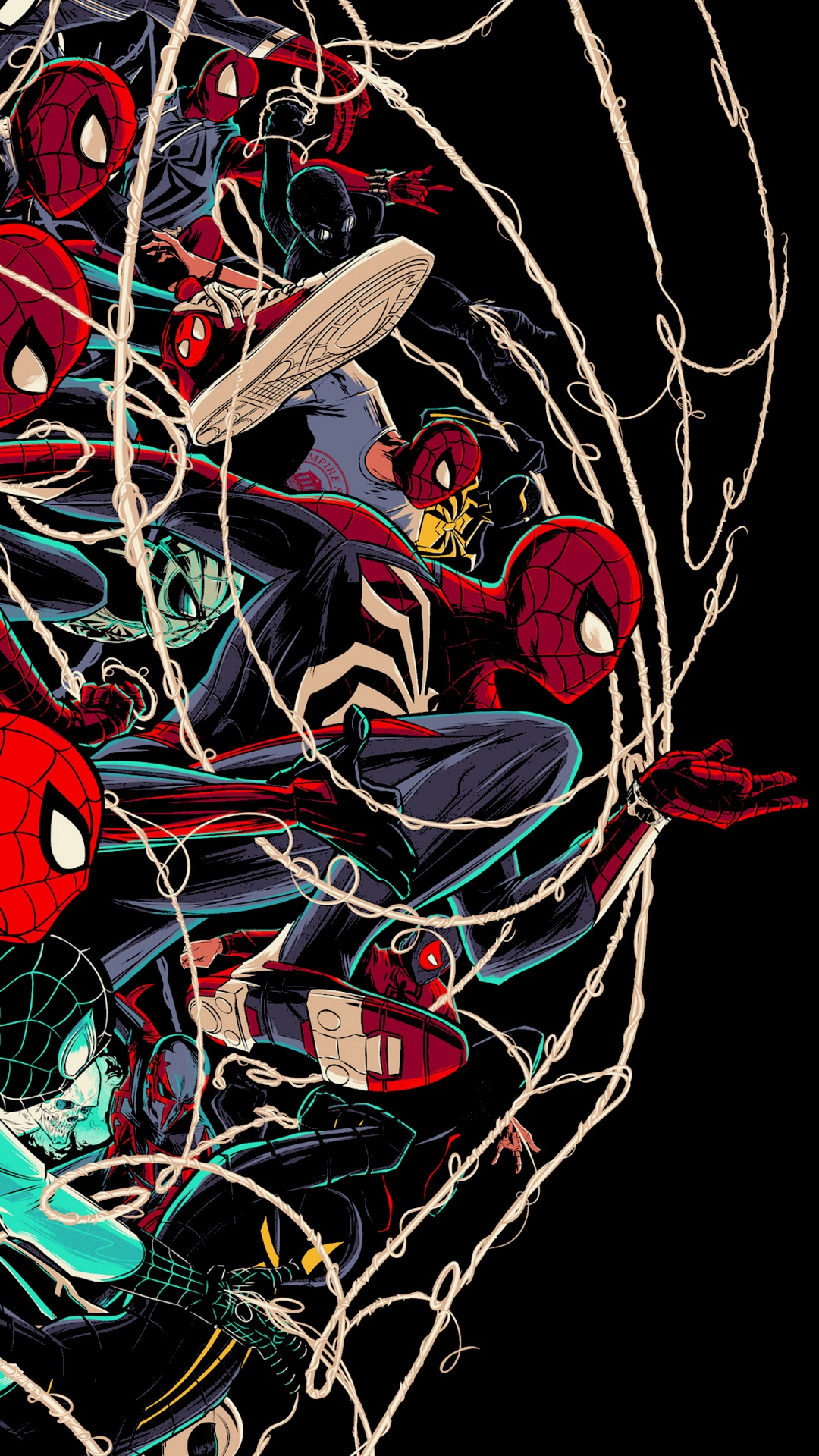 Cesar Moreno Spiderman, Spider-man, Maravillas Del Hombre Araña Millas Morales, Cartel, Arte. Wallpaper in 1080x1920 Resolution
