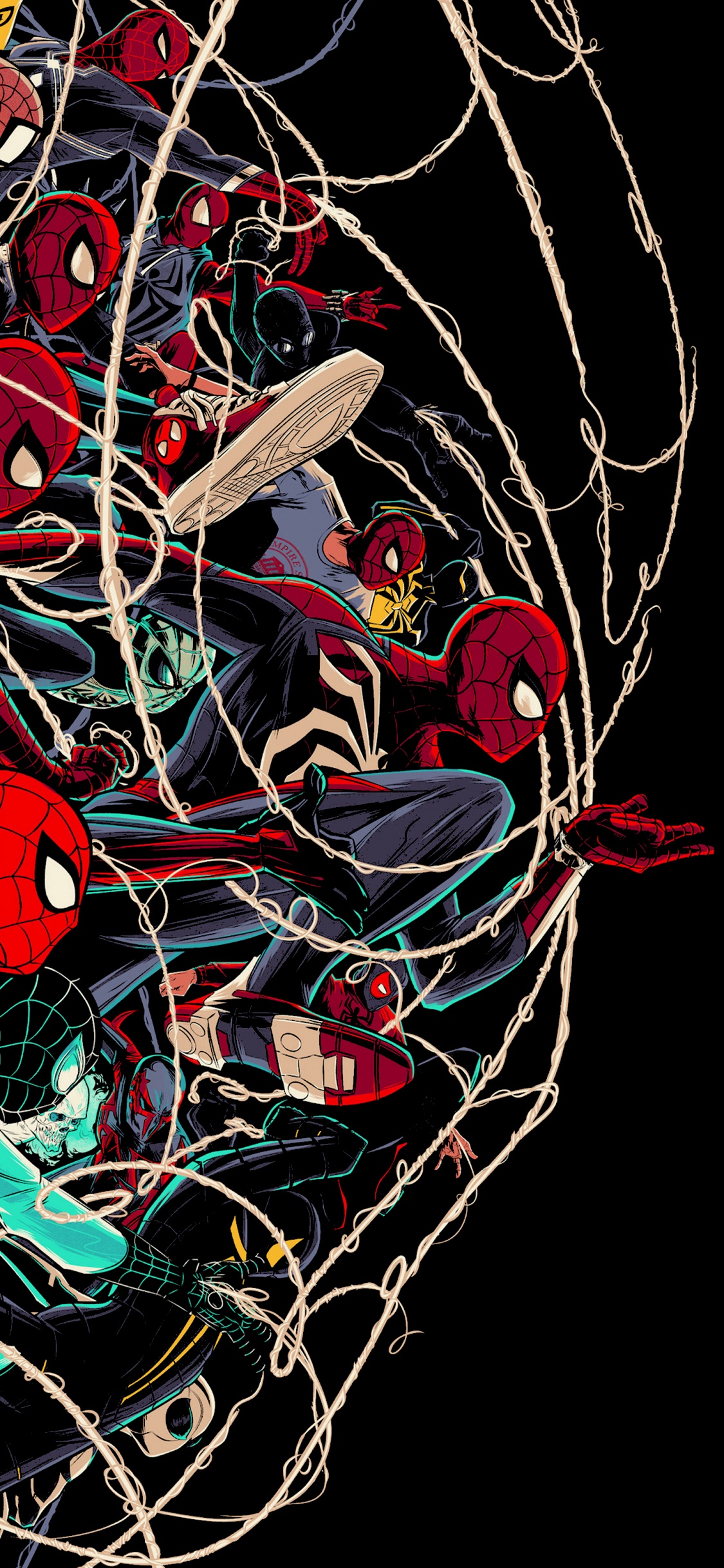 Cesar Moreno Spiderman, Spider-man, Maravillas Del Hombre Araña Millas Morales, Cartel, Arte. Wallpaper in 1125x2436 Resolution