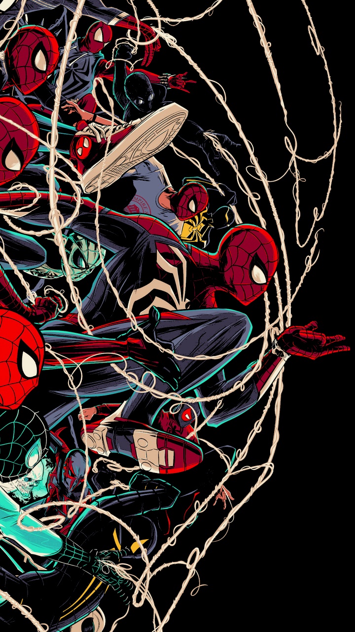 Cesar Moreno Spiderman, Spider-man, Merveilles Homme-araignée Miles Morales, Affiche, Art. Wallpaper in 720x1280 Resolution