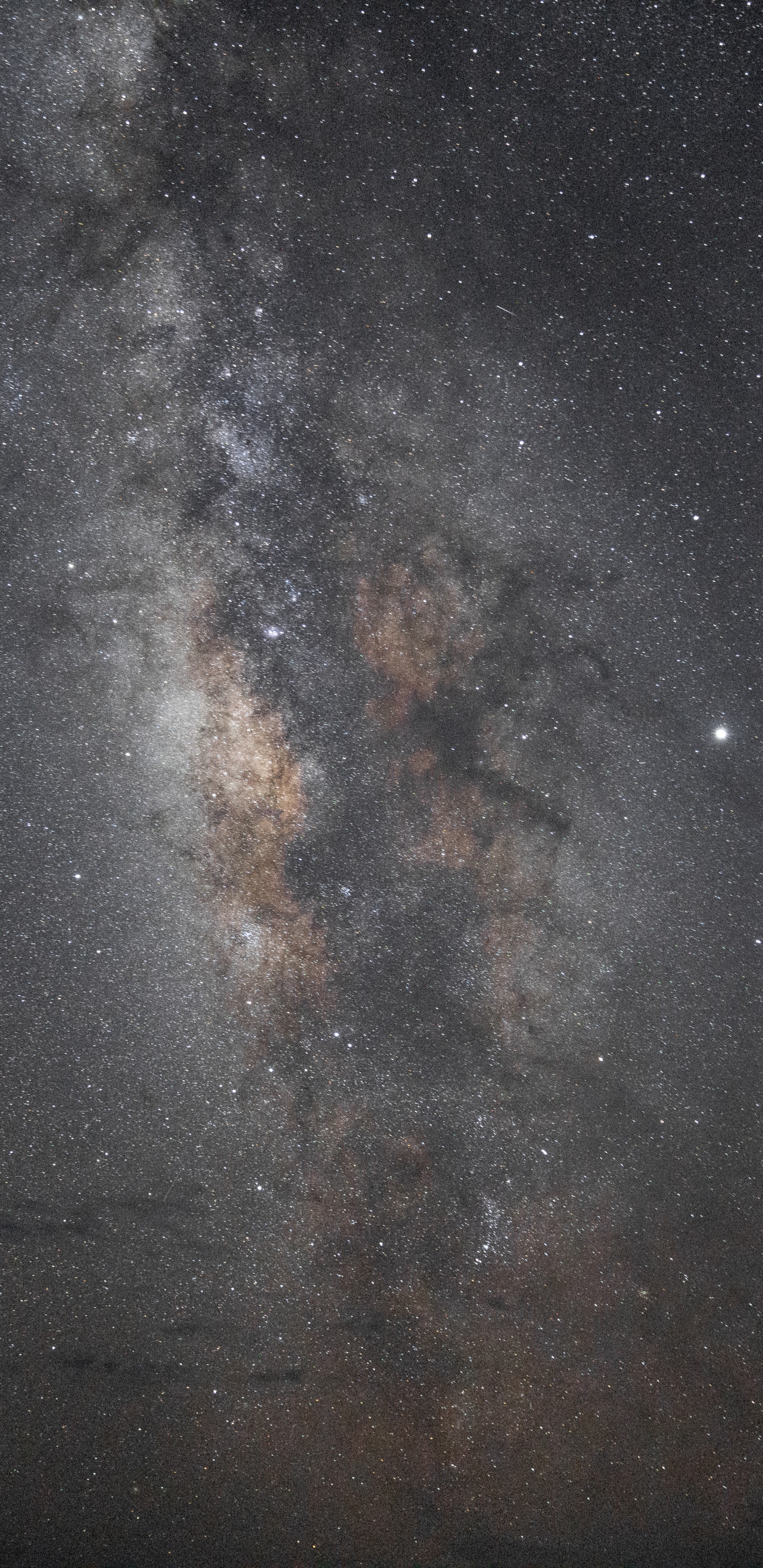 Noche Estrellada Negra y Marrón. Wallpaper in 1440x2960 Resolution