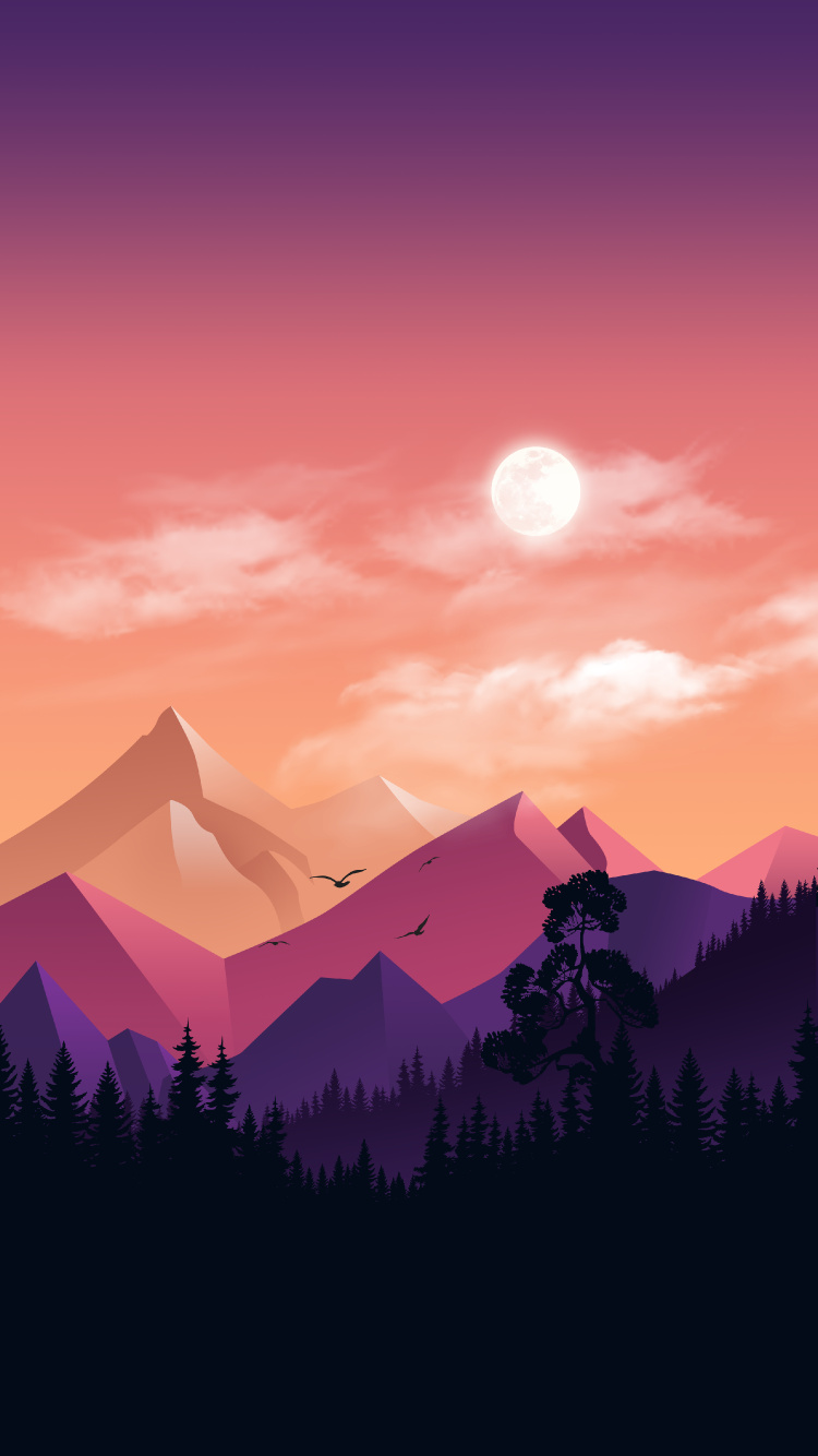 Atmosphère, L'écorégion, Afterglow, Paysage Naturel. Wallpaper in 750x1334 Resolution