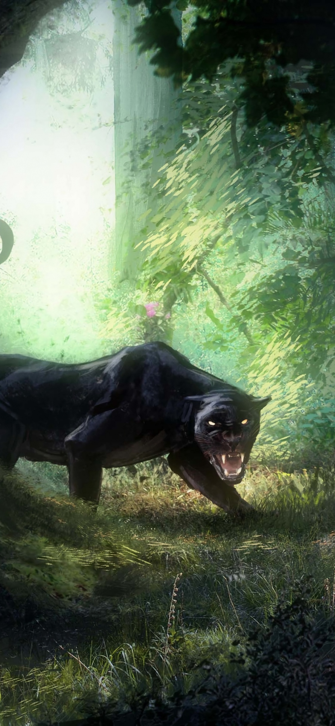 林地, 扇子的艺术, 艺术家, 幻想, 老虎 壁纸 1125x2436 允许