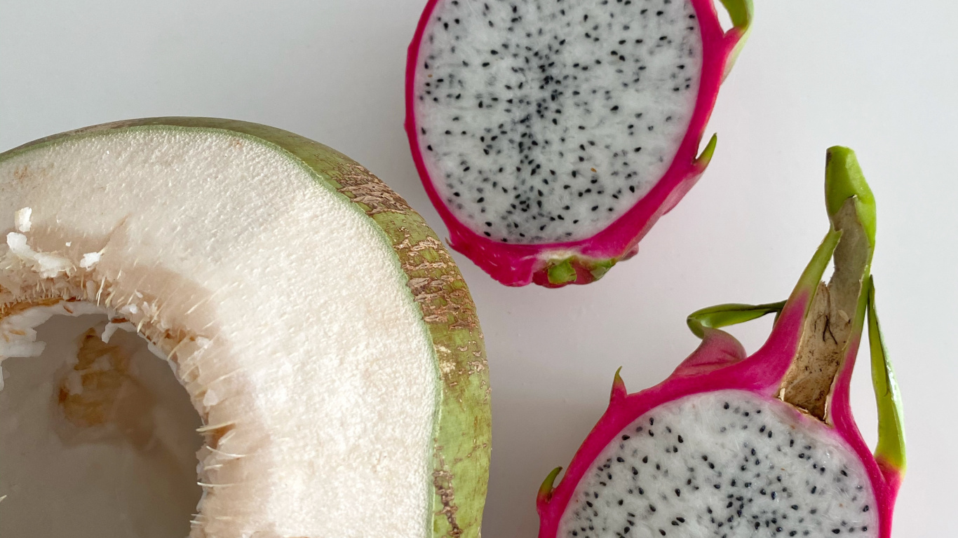 Superfood, Food, Produce, Costa Rican Pitahaya, Ingredient. Wallpaper in 1366x768 Resolution