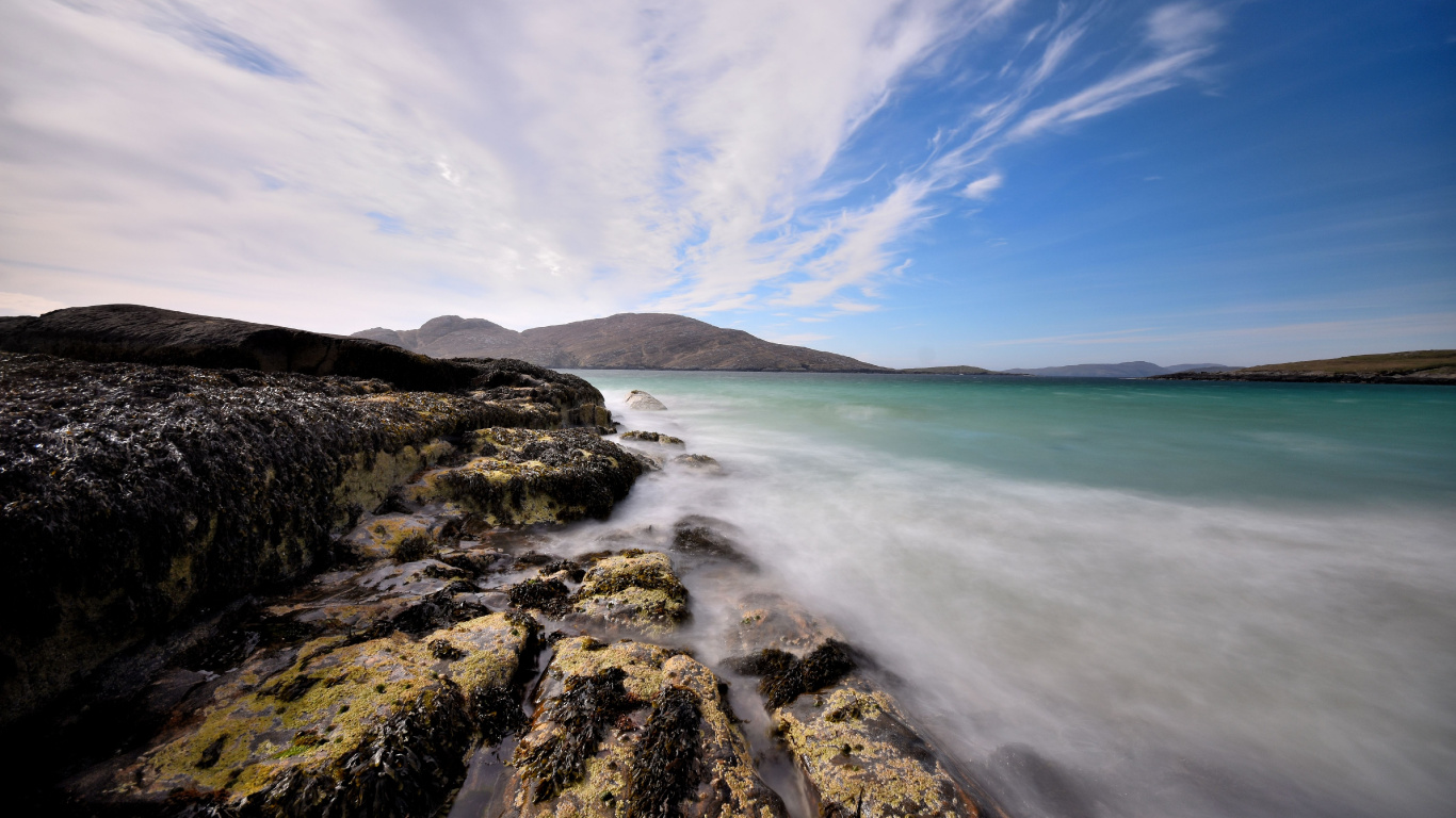 Eau, Paysage Naturel, Cours D'eau, Highland, Banque. Wallpaper in 1366x768 Resolution