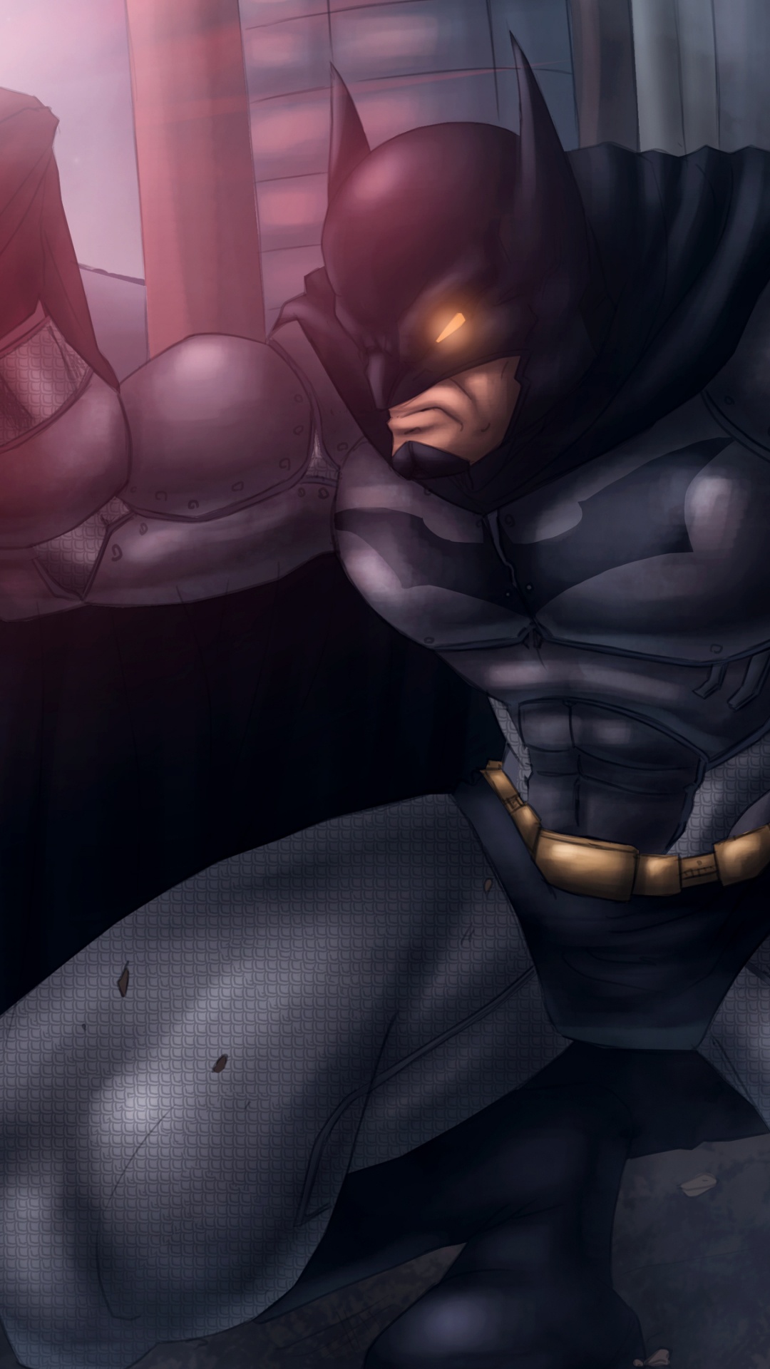 Femme en Robe Noire Debout Devant un Mur de Verre. Wallpaper in 1080x1920 Resolution