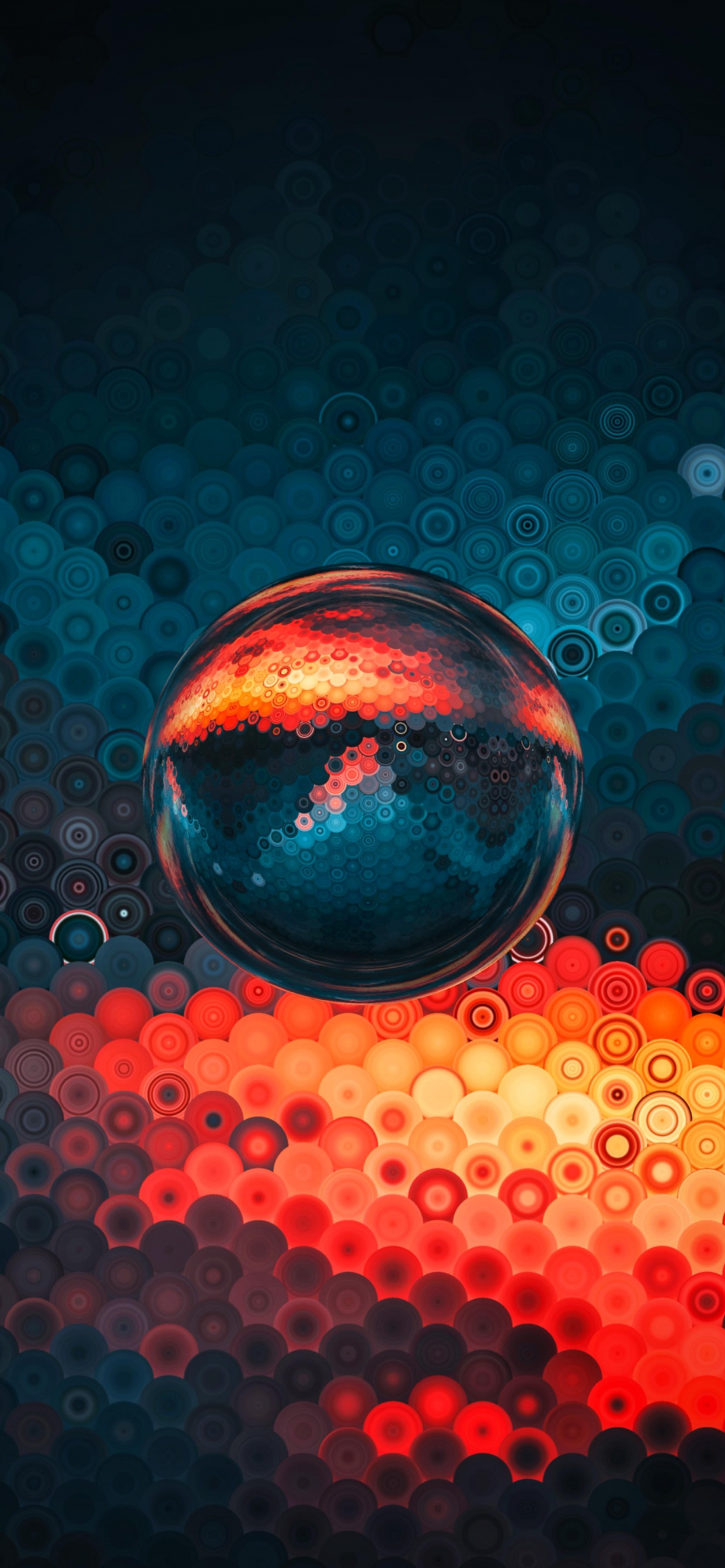 la Pureté de la Couleur, Red, Ambre, Orange, Art. Wallpaper in 1242x2688 Resolution