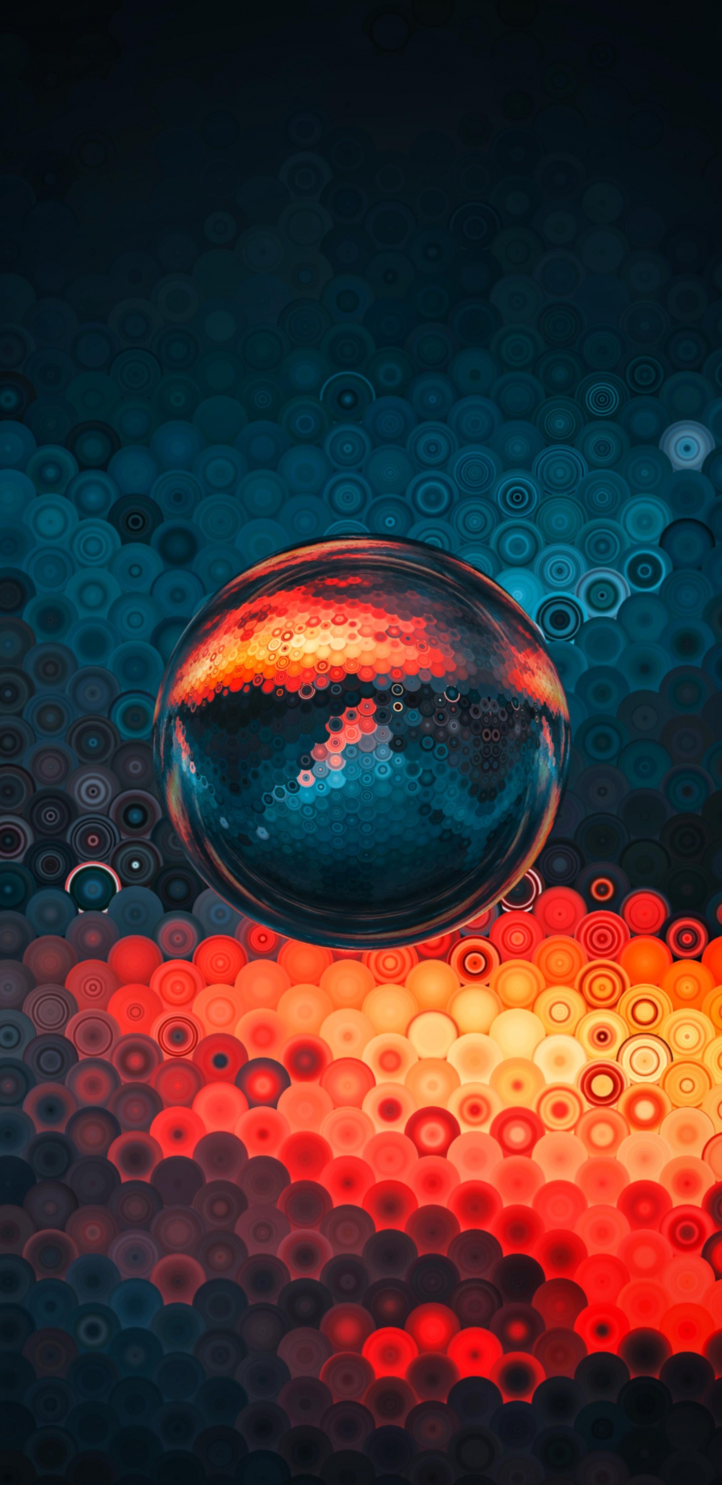 Rojo, Ambar, Naranja, Arte, Patrón. Wallpaper in 1440x2960 Resolution