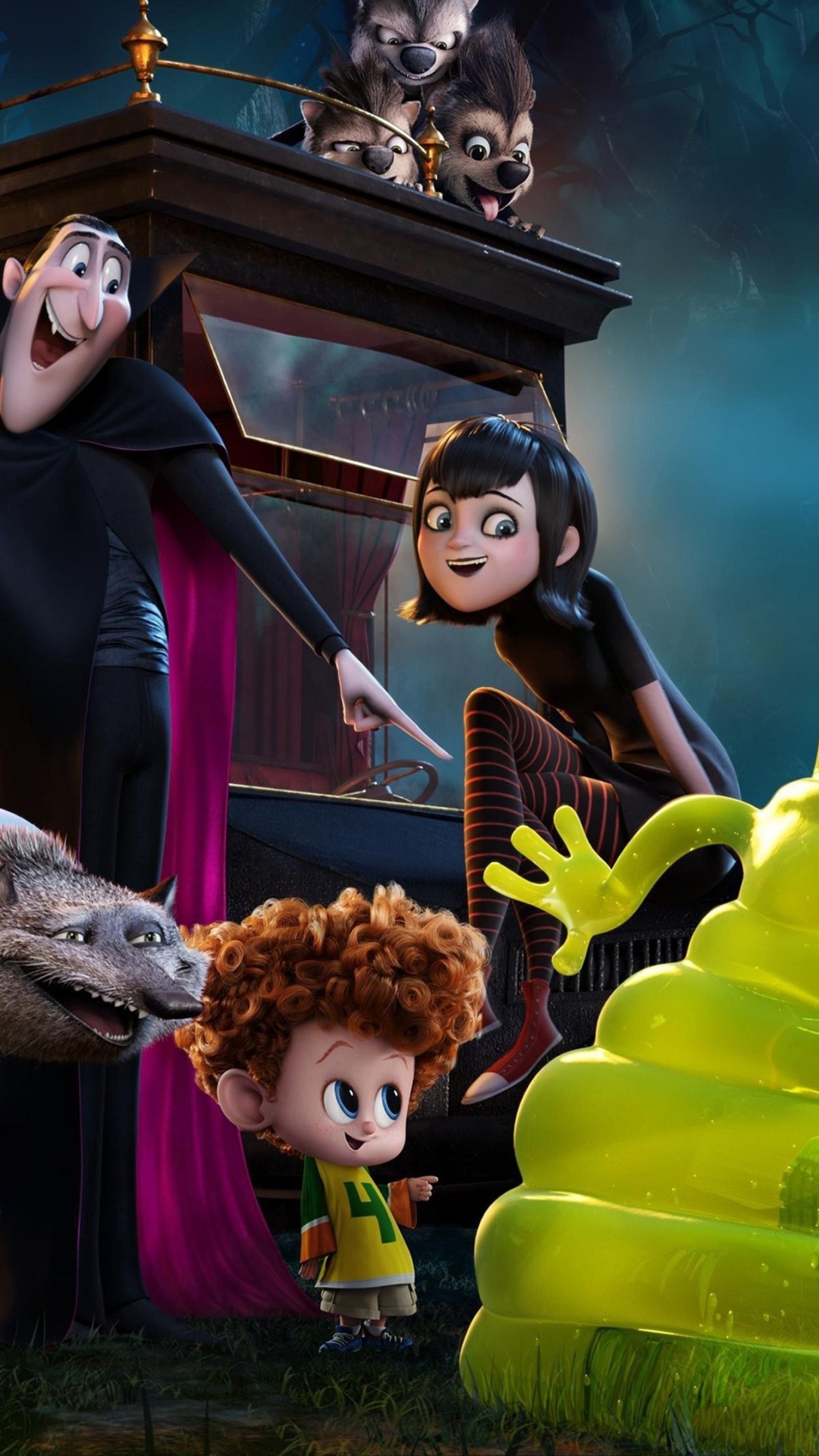 Hotel Transylvania Scenes, Dracula, Vampire, Scene, Animation. Wallpaper in 1080x1920 Resolution