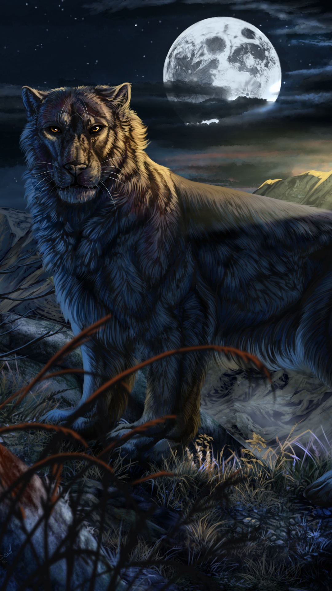 Brown Wolf on Snow Covered Ground During Daytime. Wallpaper in 1080x1920 Resolution