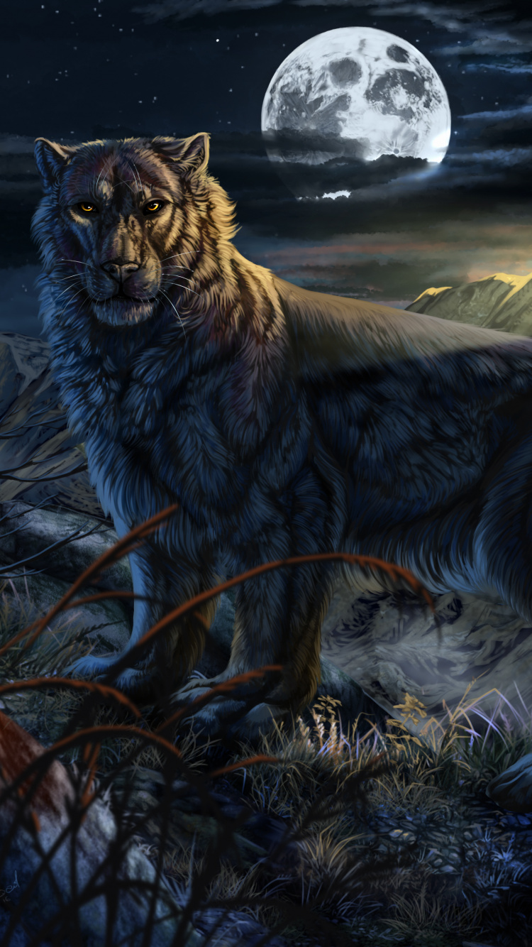 Brown Wolf on Snow Covered Ground During Daytime. Wallpaper in 750x1334 Resolution