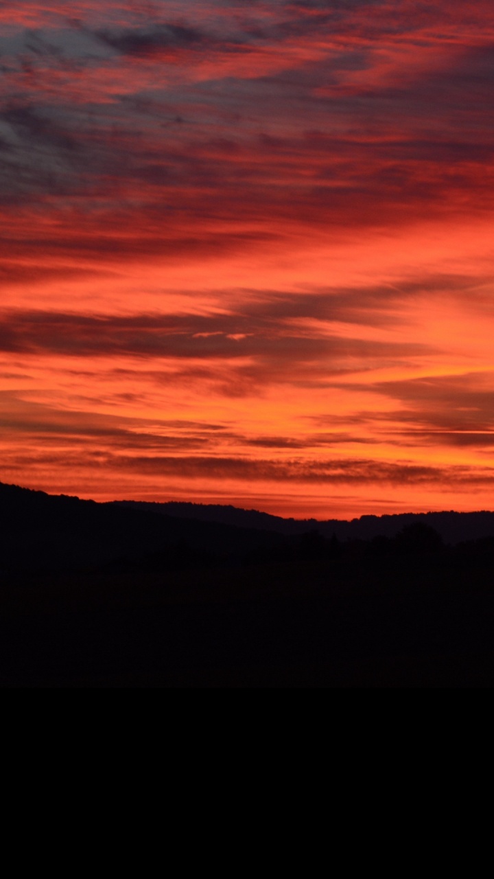 Cloud, Atmosphäre, Ökoregion, Afterglow, Orange. Wallpaper in 720x1280 Resolution