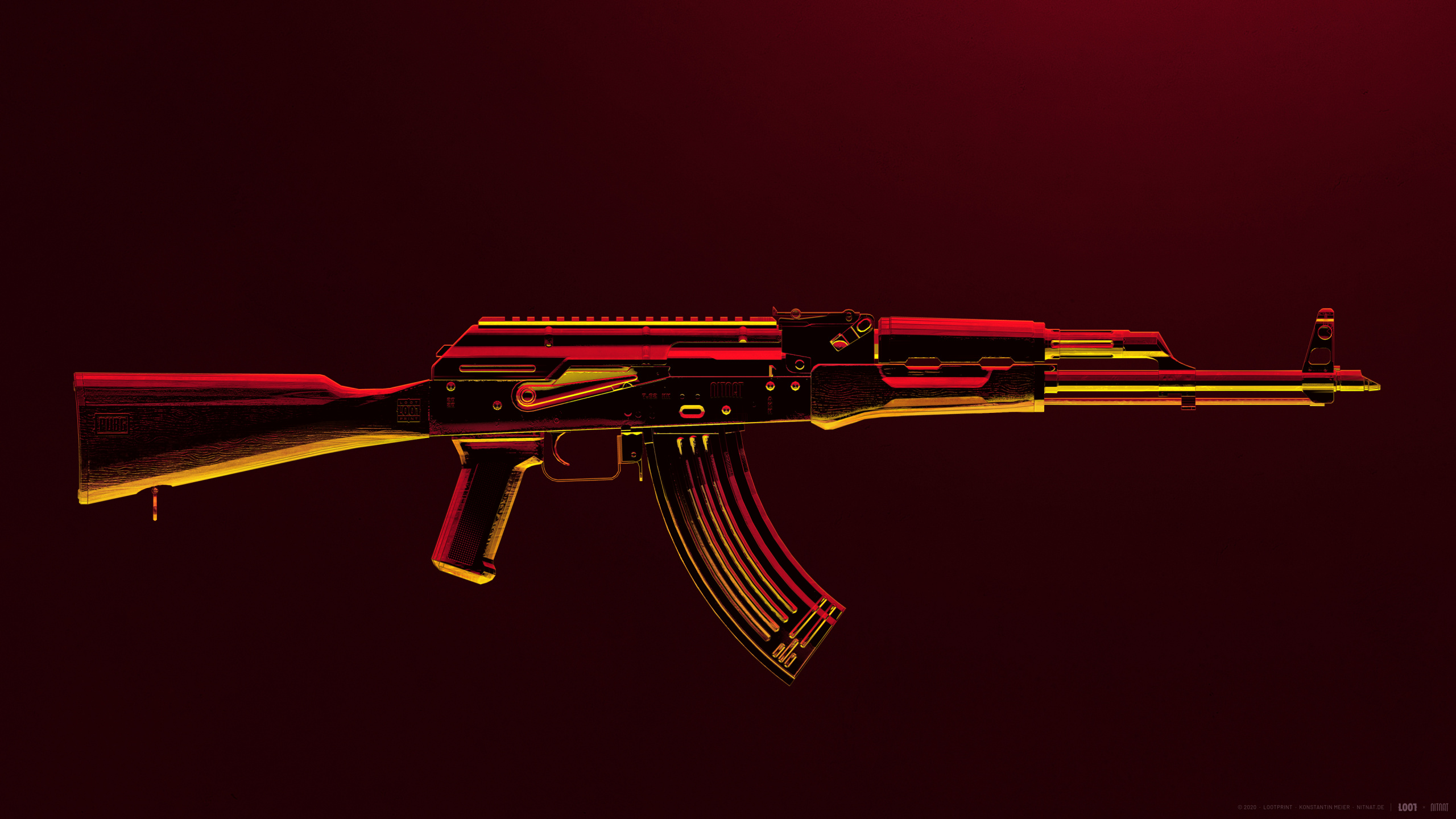 Ak47, PUBG, PLAYERUNKNOWN'S BATTLEGROUNDS, Bernstein, Trigger. Wallpaper in 2560x1440 Resolution