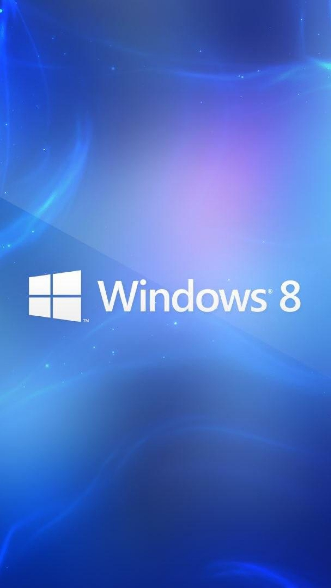 Windows 8, Microsoft Windows, Azul, Luz, Neon. Wallpaper in 1080x1920 Resolution