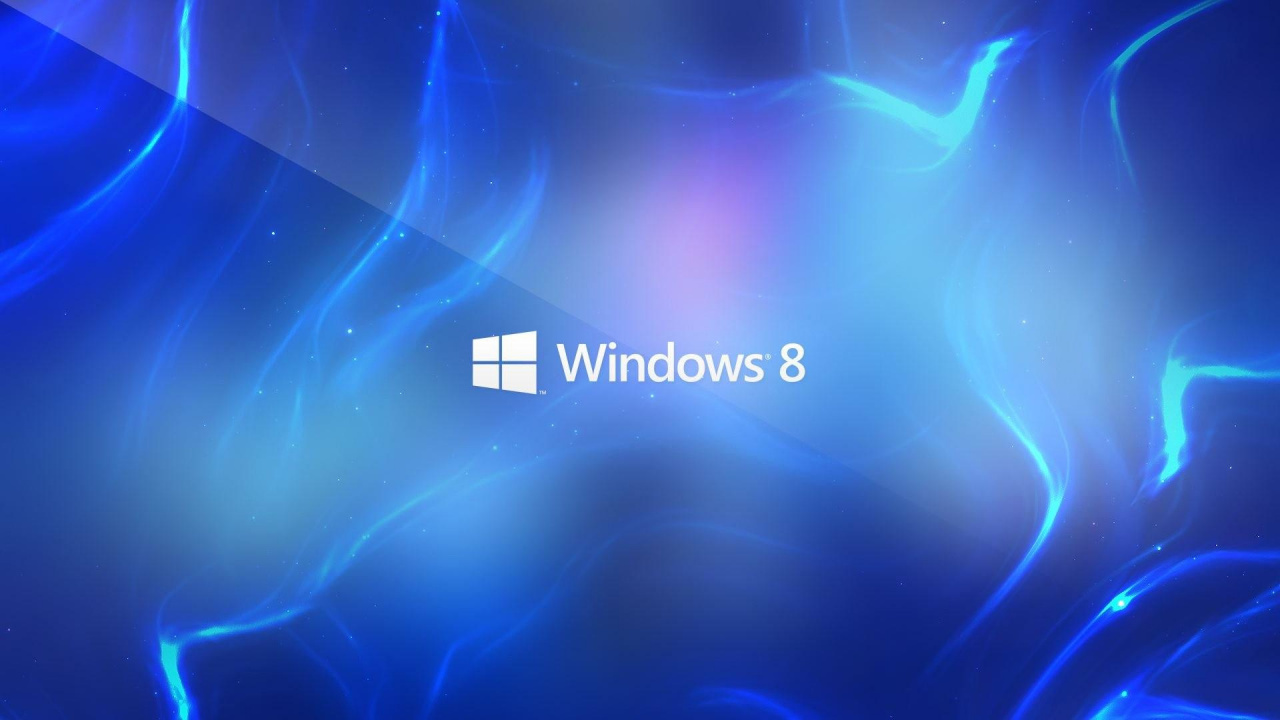 Windows 8, Microsoft Windows, Blue, Electric Blue, Light. Wallpaper in 1280x720 Resolution