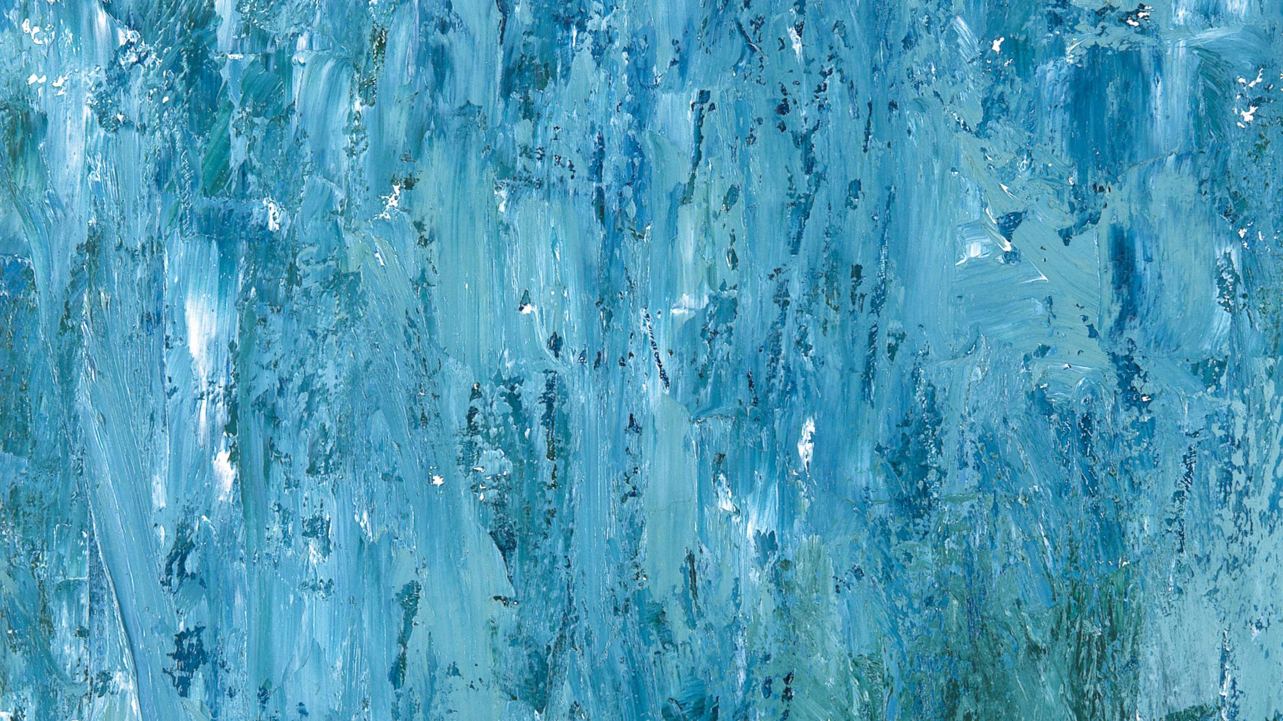 Peinture Abstraite Bleue et Blanche. Wallpaper in 2560x1440 Resolution