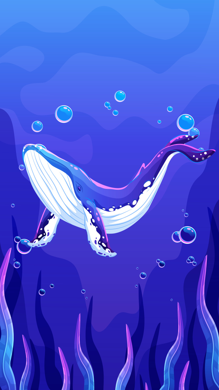 Azure, 紫色的, 液体, 艺术, 电蓝色的 壁纸 750x1334 允许