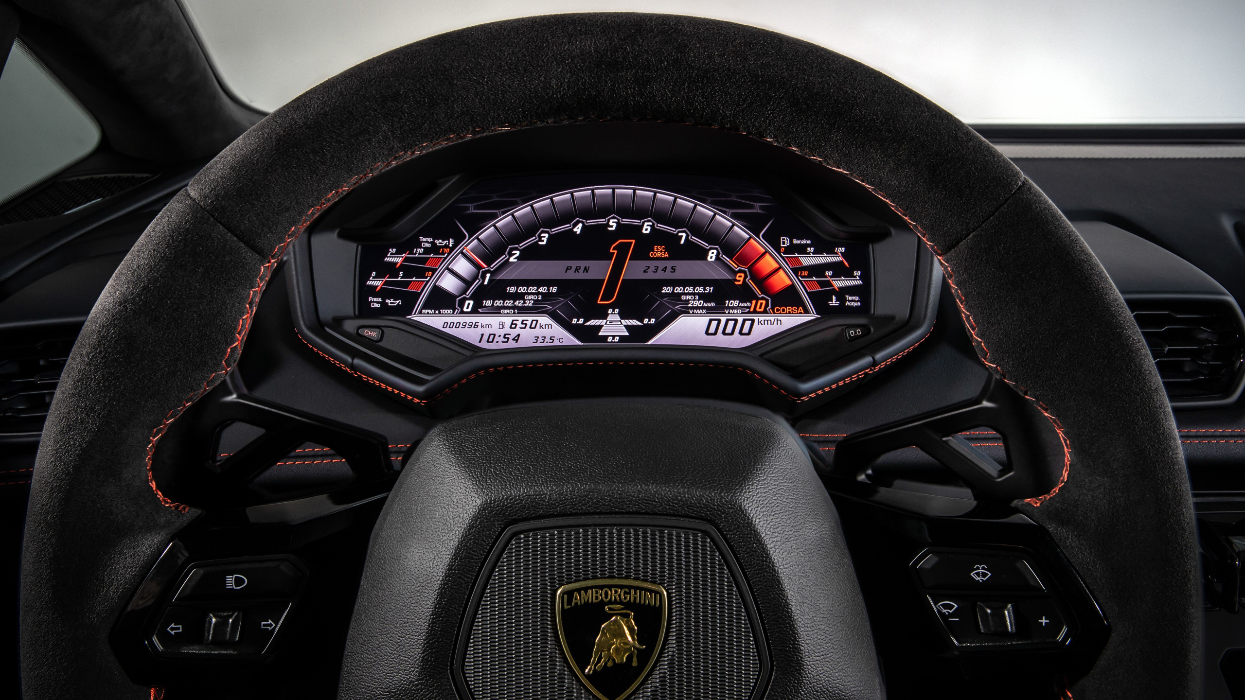 Lamborghini Interior, 2020 Lamborghini Huracan EVO, Lamborghini, 2019 Lamborghini Huracan, Cars. Wallpaper in 2560x1440 Resolution