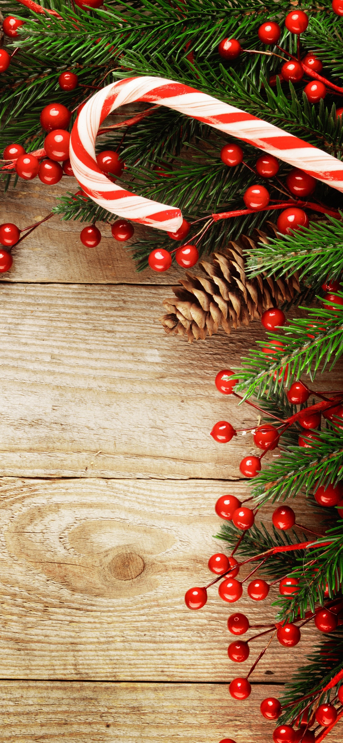 El Día De Navidad, Decoración de la Navidad, Madera, Luces de Navidad, Navidad. Wallpaper in 1125x2436 Resolution