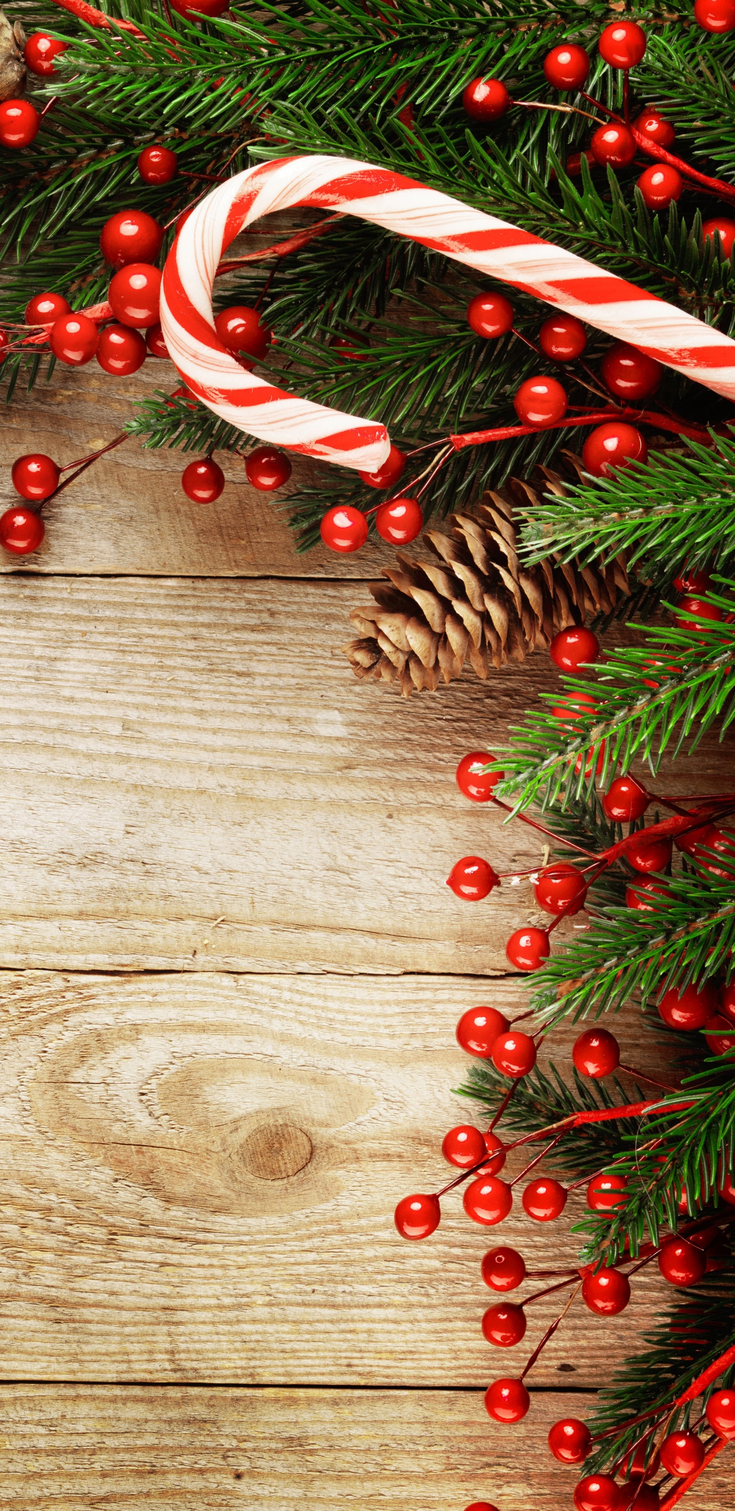 El Día De Navidad, Decoración de la Navidad, Madera, Luces de Navidad, Navidad. Wallpaper in 1440x2960 Resolution