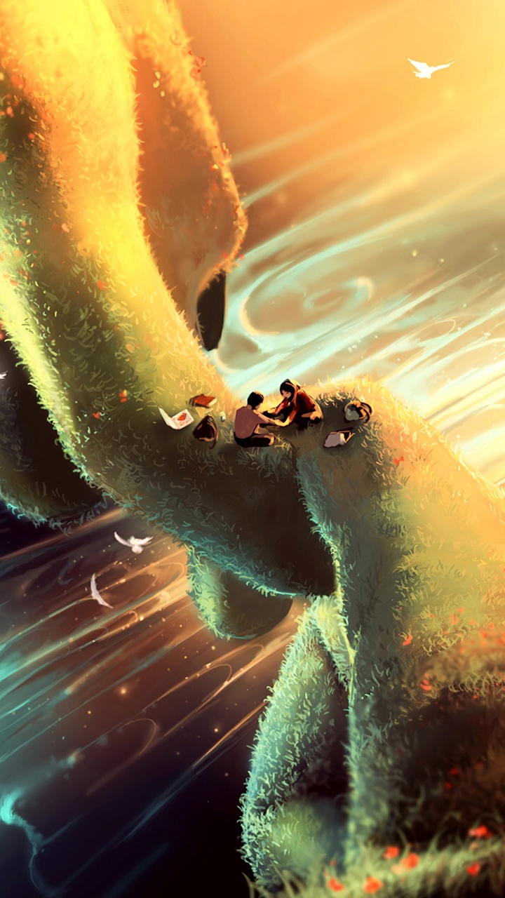 Personas Pie en el Agua. Wallpaper in 720x1280 Resolution