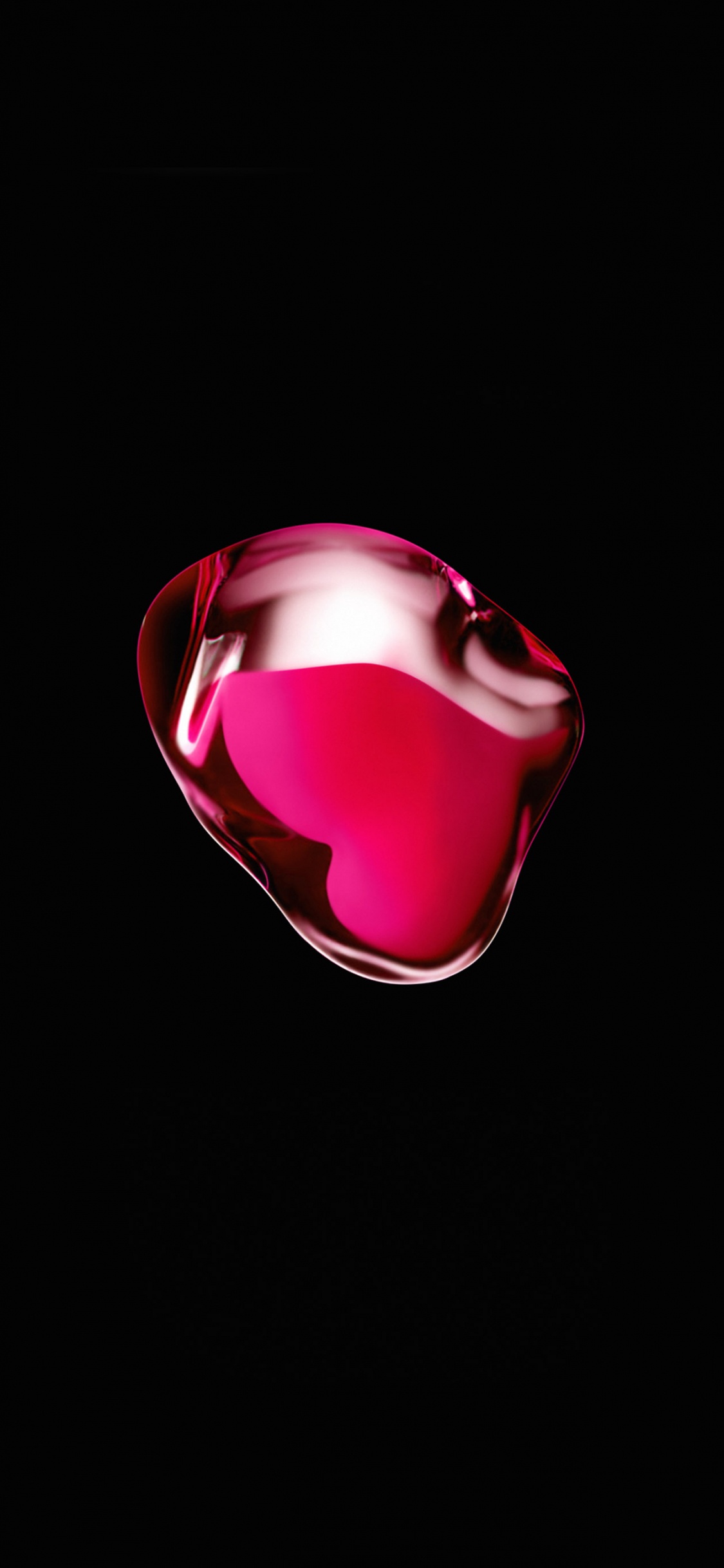 Pink and Silver Heart Ornament. Wallpaper in 1125x2436 Resolution