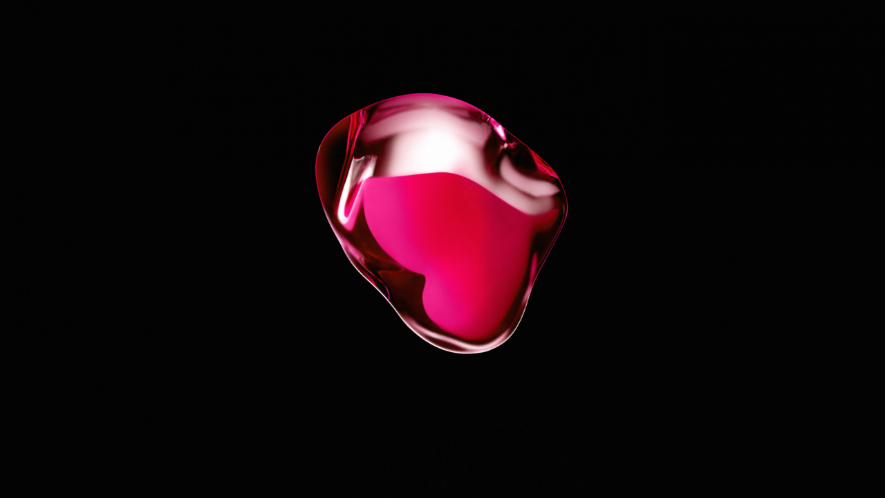 Pink and Silver Heart Ornament. Wallpaper in 1280x720 Resolution