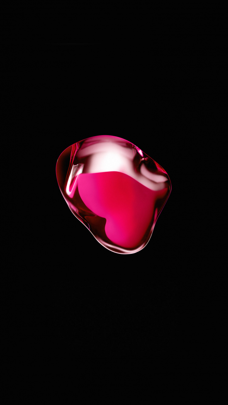 Pink and Silver Heart Ornament. Wallpaper in 750x1334 Resolution